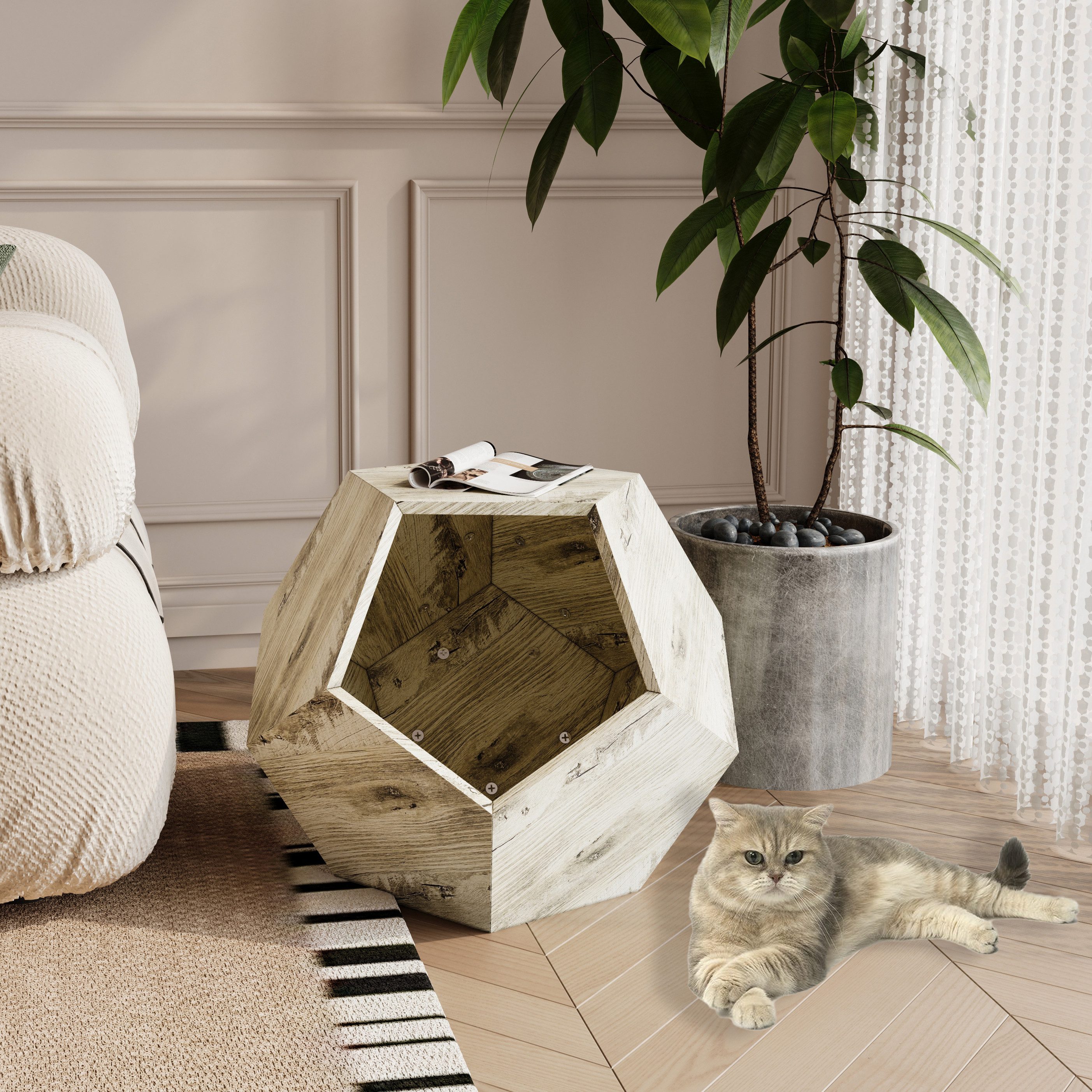 Celya Beistelltisch Beistelltisch Katzenmöbel, Multifunktionaler Beistellti günstig online kaufen