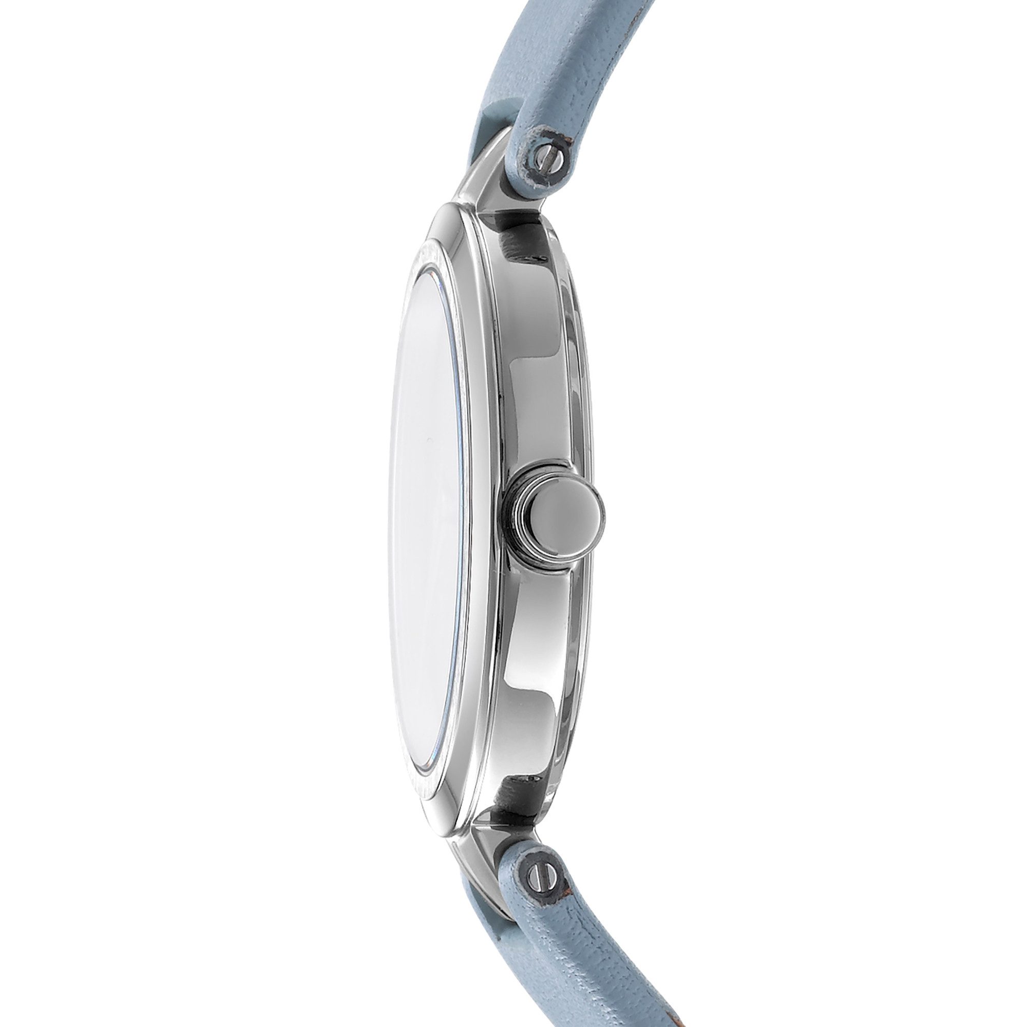 DKNY Quarzuhr Downtown Midi DK1L045L0015, Armbanduhr, Damenuhr, Lederarmband, analog