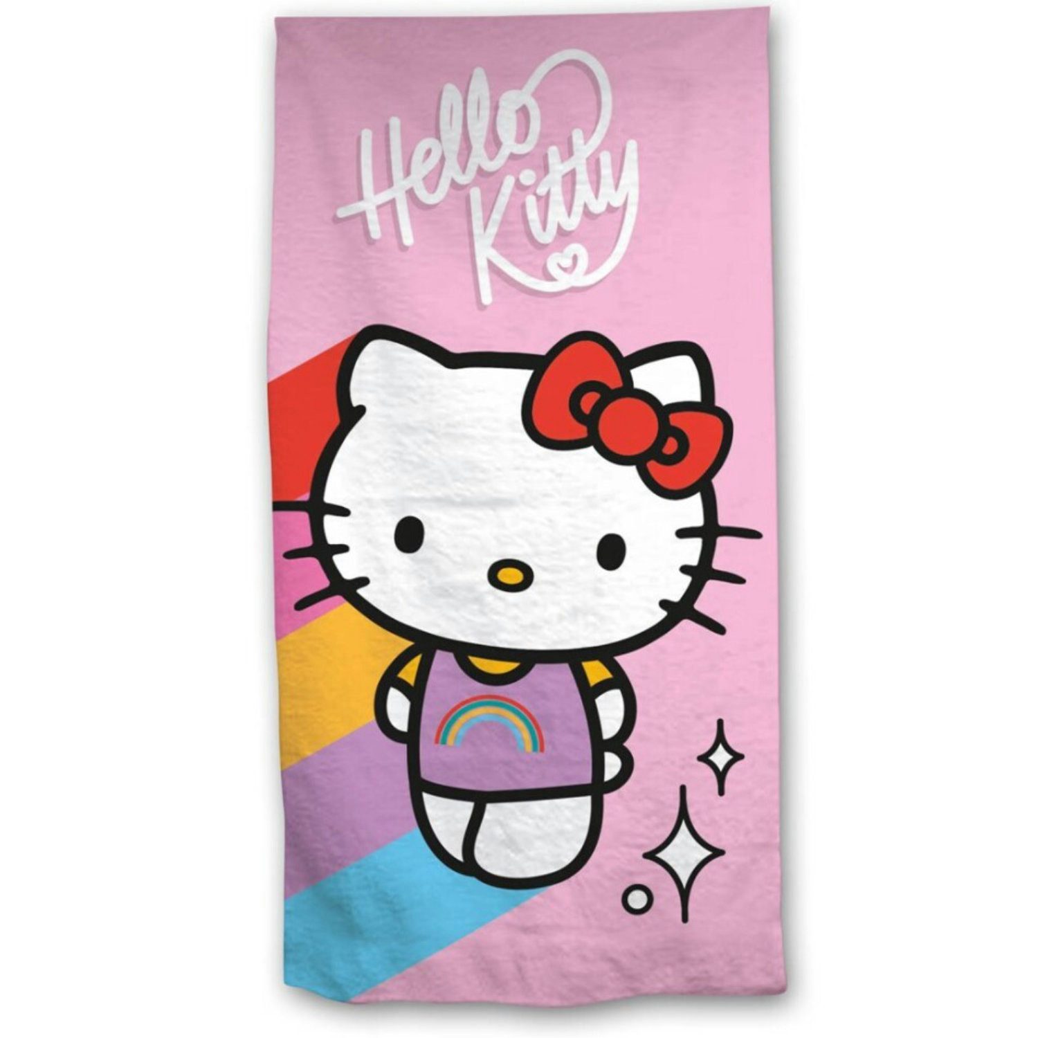 Hello Kitty Strandtuch Hello Kitty Kinder Mikrofaser Strandtuch Handtuch Badetuch 70x140 cm, microfaser
