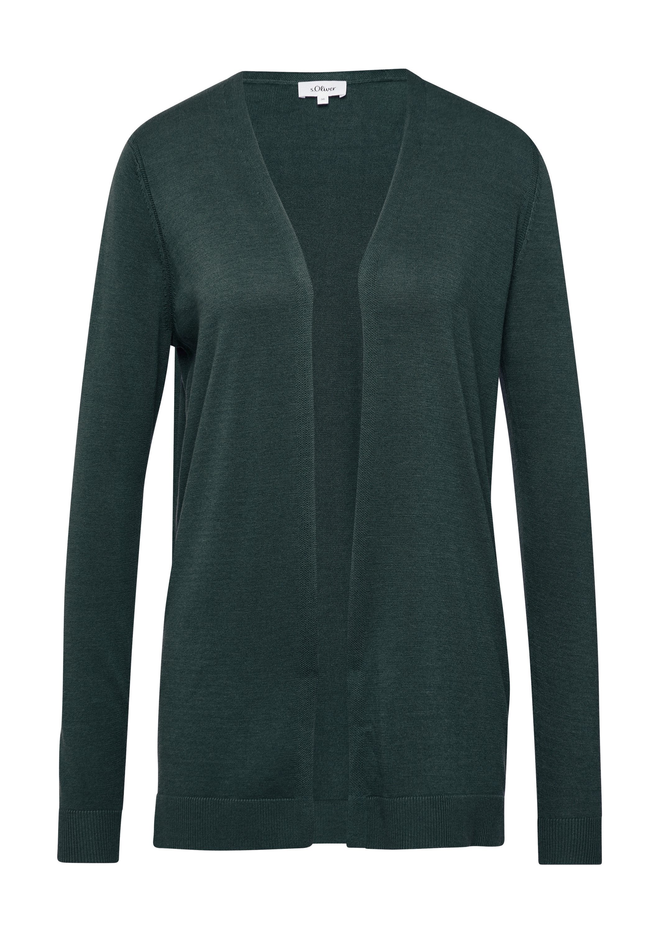 s.Oliver Cardigan Strickjacke Cardigan aus Viskose-Baumwoll-Mix günstig online kaufen