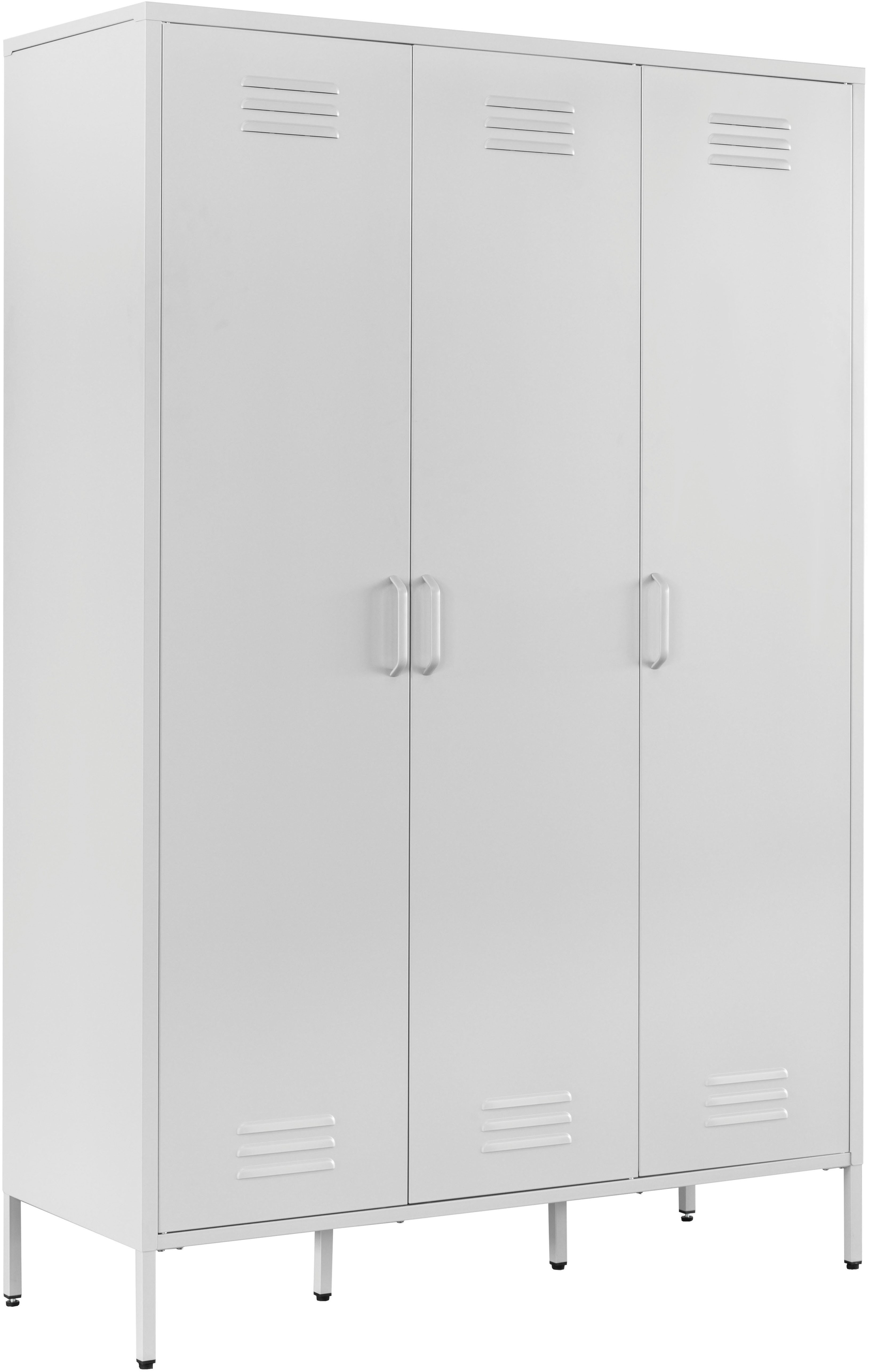 OTTO home Kleiderschrank Siena Schrank Spind Metallschrank mit 3 Türen (Ideal für jeden Wohnraum - Trendsetter) Zeitloser Schlafzimmerschrank Garderobe Multischrank