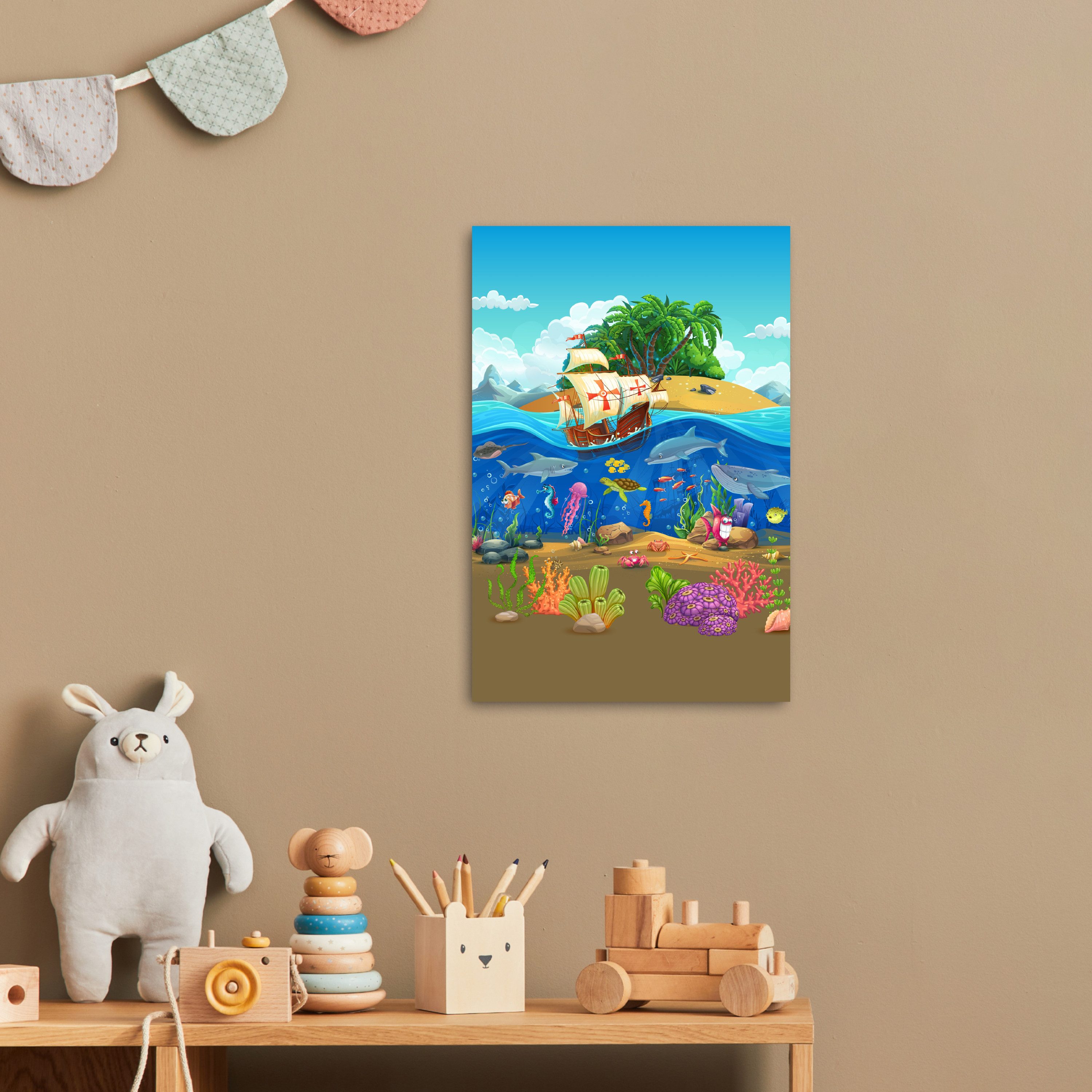 MuchoWow Poster Piratenschiff - Unterwasser - günstig online kaufen