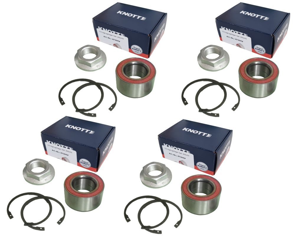 Knott Anhänger Knott - Radlager - Set 47305V - Lager Ø64 / Ø34 x 37mm für Tandemachse