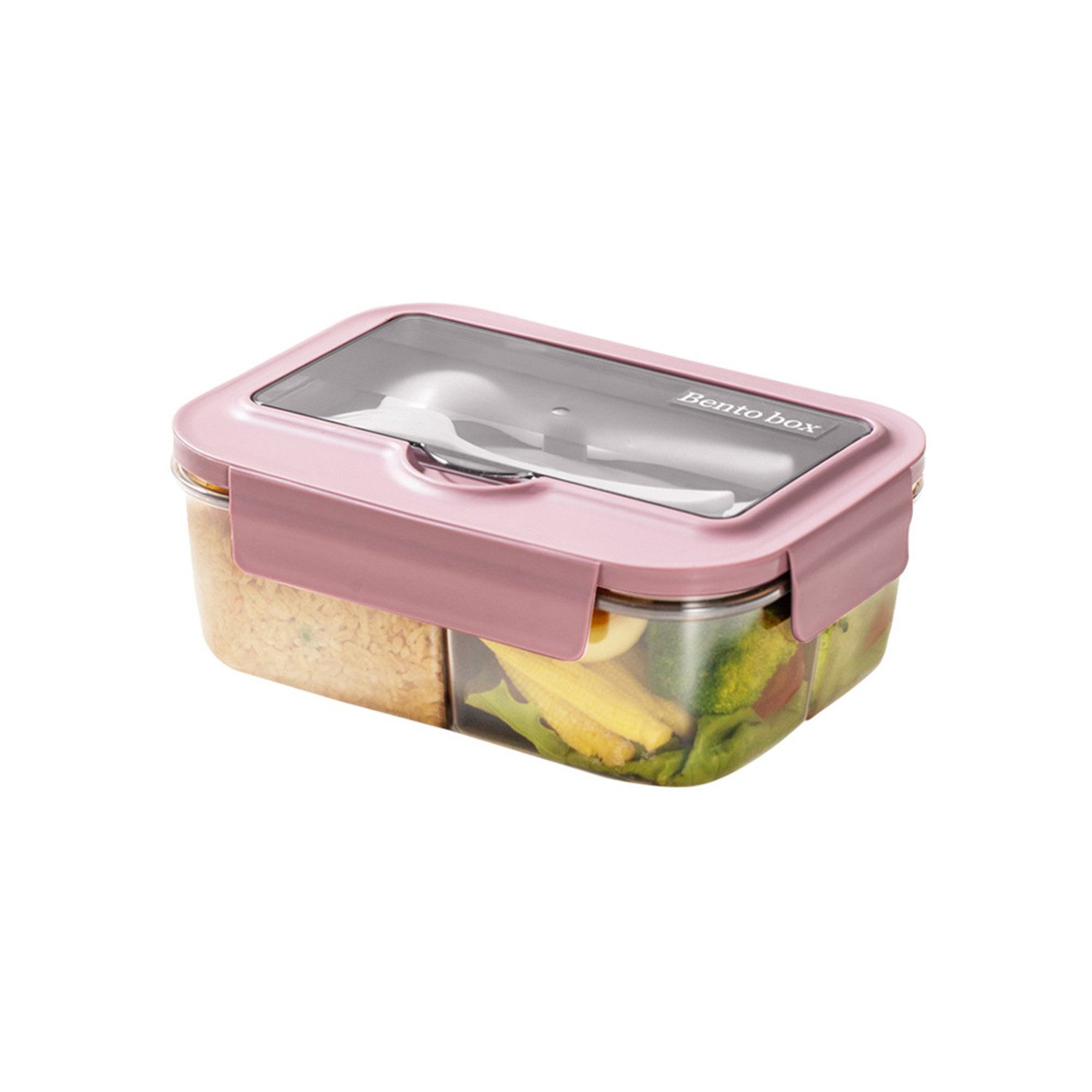 Lunchbox 1400ml Bento Lunchbox – 3 Fächer: mikro/spülmaschinenfest, leckfest