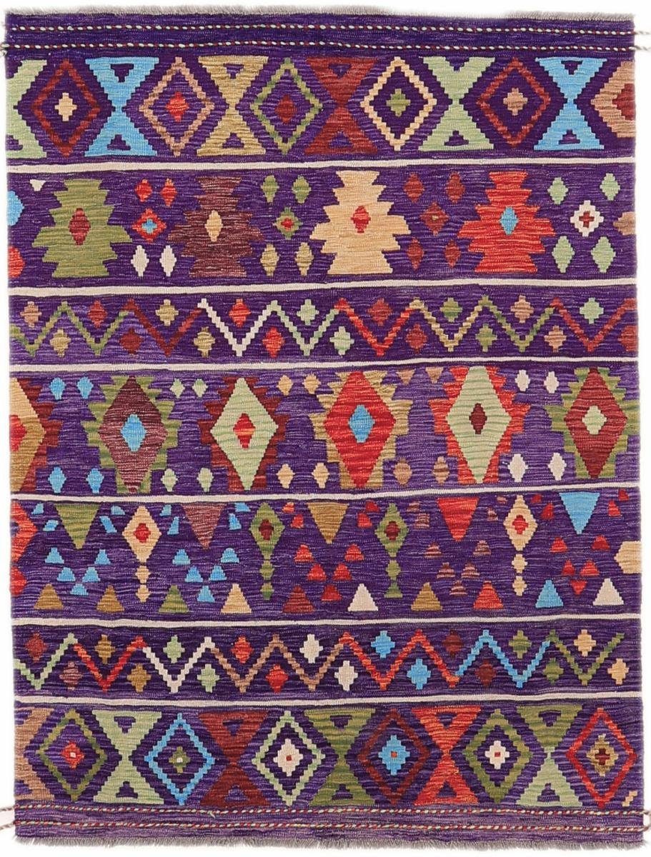 Orientteppich Kelim Afghan Heritage 152x198 Handgewebter Moderner Orientteppich, Nain Trading, rechteckig, Höhe: 3 mm