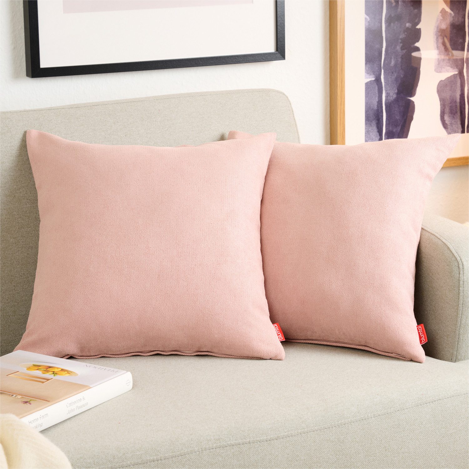 Blumtal Kissenbezug Chenille - Kuscheliges Zierkissen, (2 Stück), mit verst günstig online kaufen