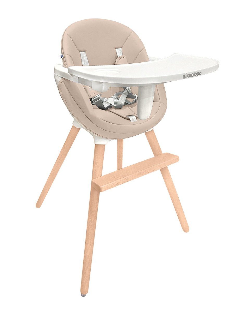 Kikkaboo Hochstuhl »Kinderhochstuhl 2 in 1 Elma«, Holz Kinderstuhl, Tisch  verstellbar, Gurt online kaufen | OTTO