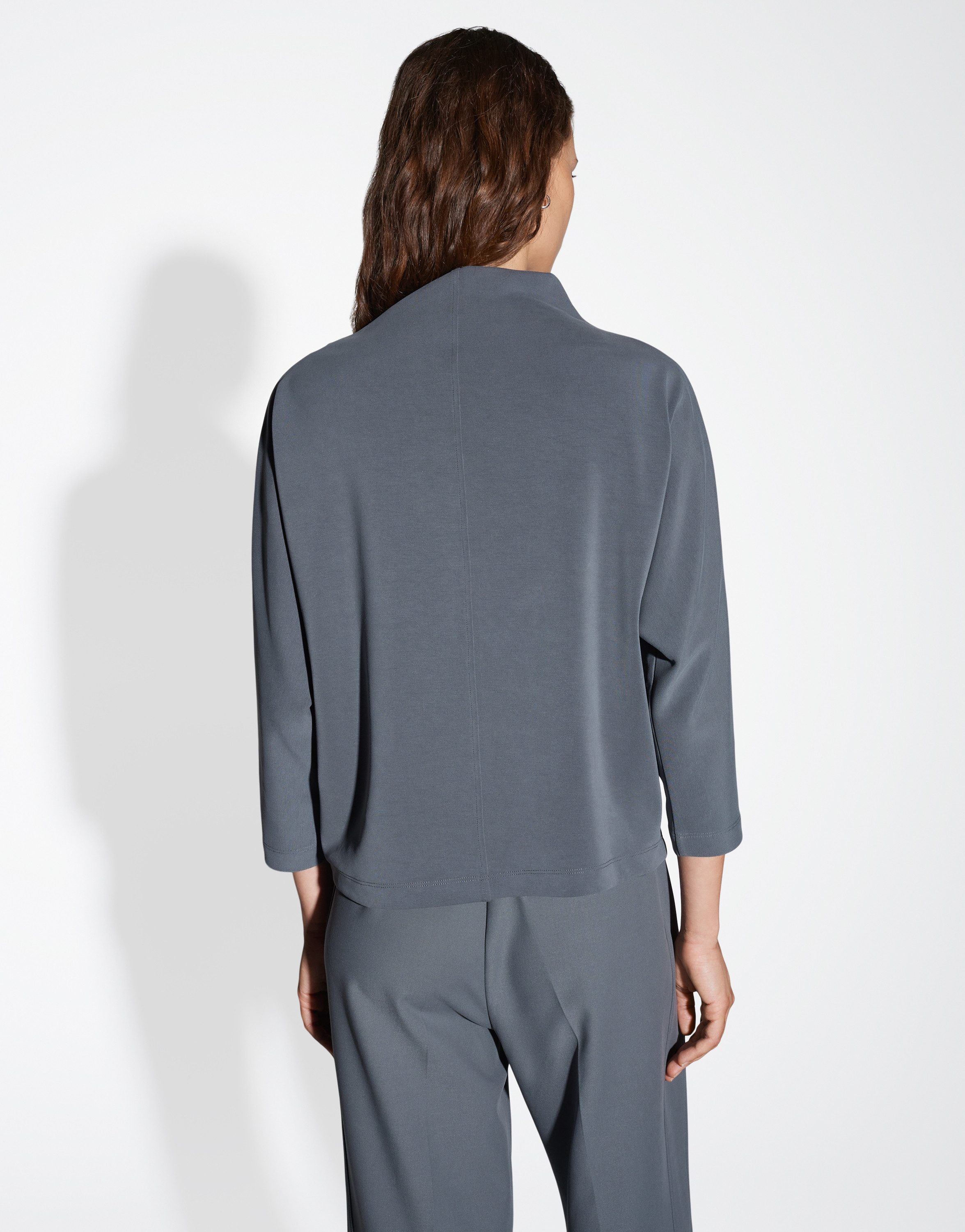 someday Sweatshirt URMINA mit asymmetrischen Kragen