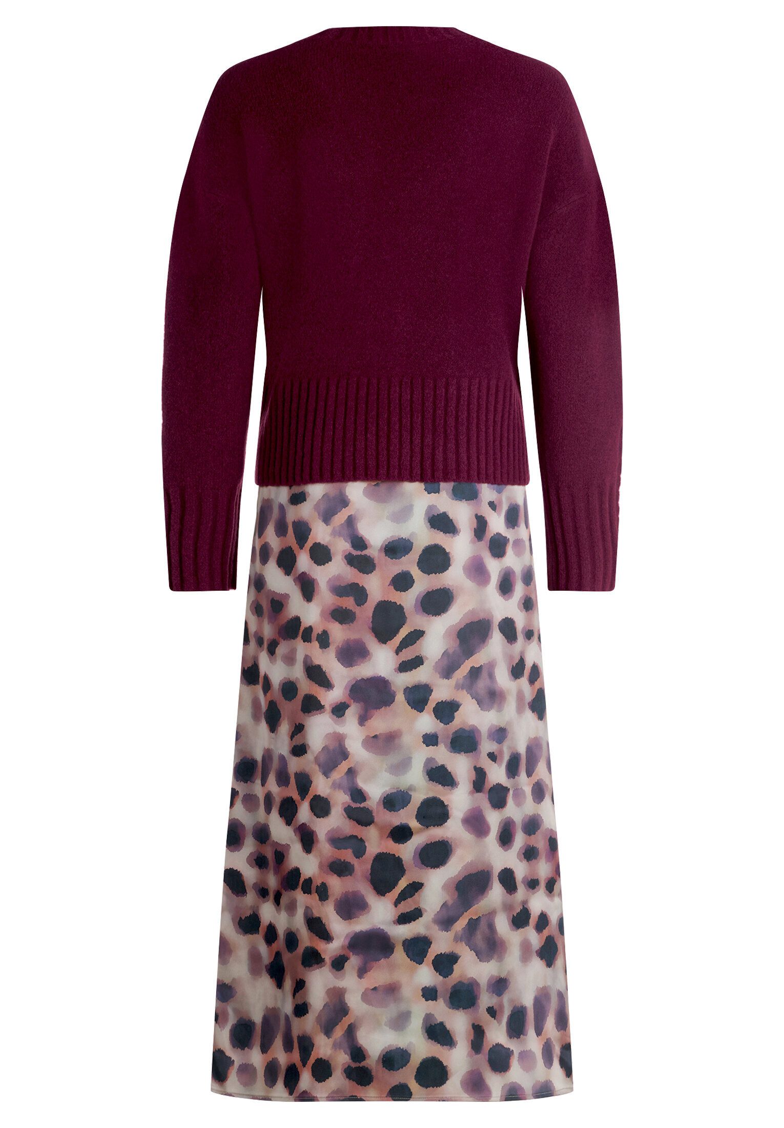 Cartoon Midikleid Damen 2er Set