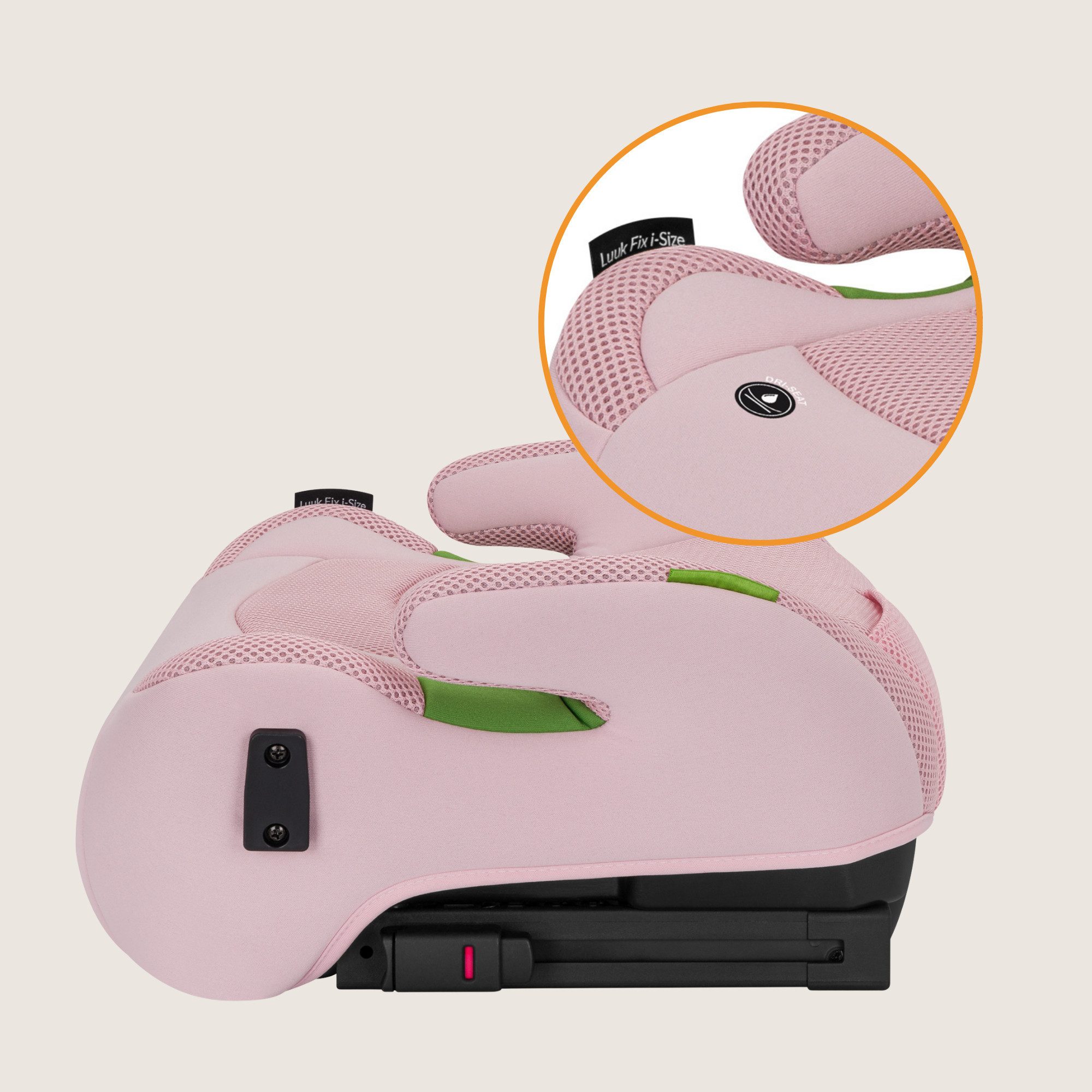 lionelo Kindersitzerhöhung LUUK FIX I-SIZE, ab: ab 2 Jhre, bis: bis zu 4 Jahre oder länger, ab: 125,00 cm, bis: 150,00 cm, (Set), ISOFIX / I-SIZE / Maschinenwas – Bild 2 von 5