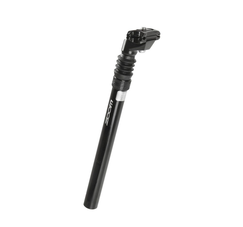 ZOOM Sattelstütze, ZOOM gefederte Alu verstärkt 350mm Vorspannung einstellbar Ø 25,4mm