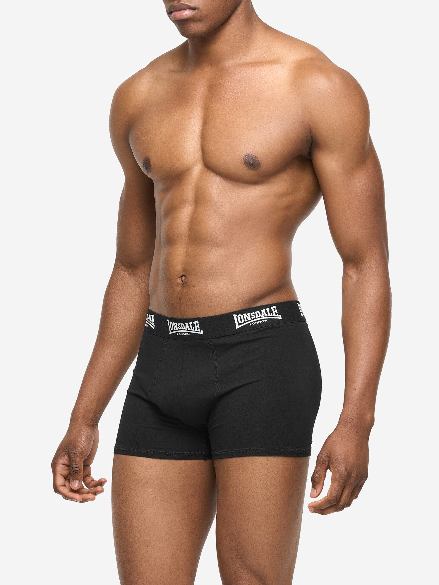 Lonsdale Boxershorts BOXERSHORTS 5ER-PACK NORTH CHALLOW (5-St) 5er-Pack, aus Baumwolle und Elasthan, mit elastischem Bund