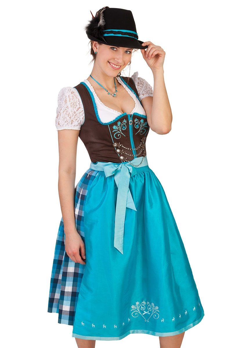 Dirndl Midi Dirndl 2tlg. - NOLDINA - mittel - helio