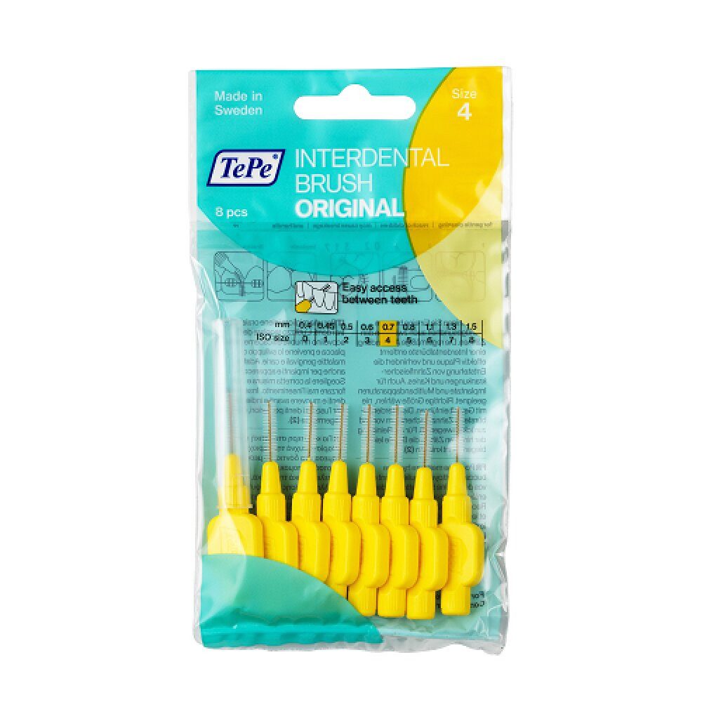 TePe Interdentalbürsten Original Interdentalbürsten 0,7mm 8St.
