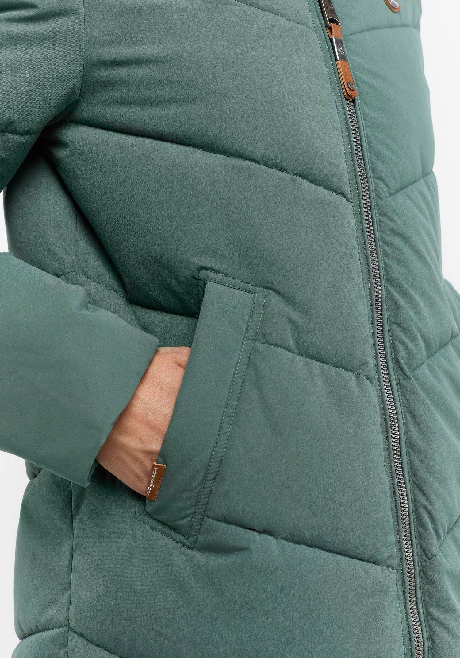 Winter-Stepp-Longmantel REBELKA PINE GREEN Steppjacke Ragwear