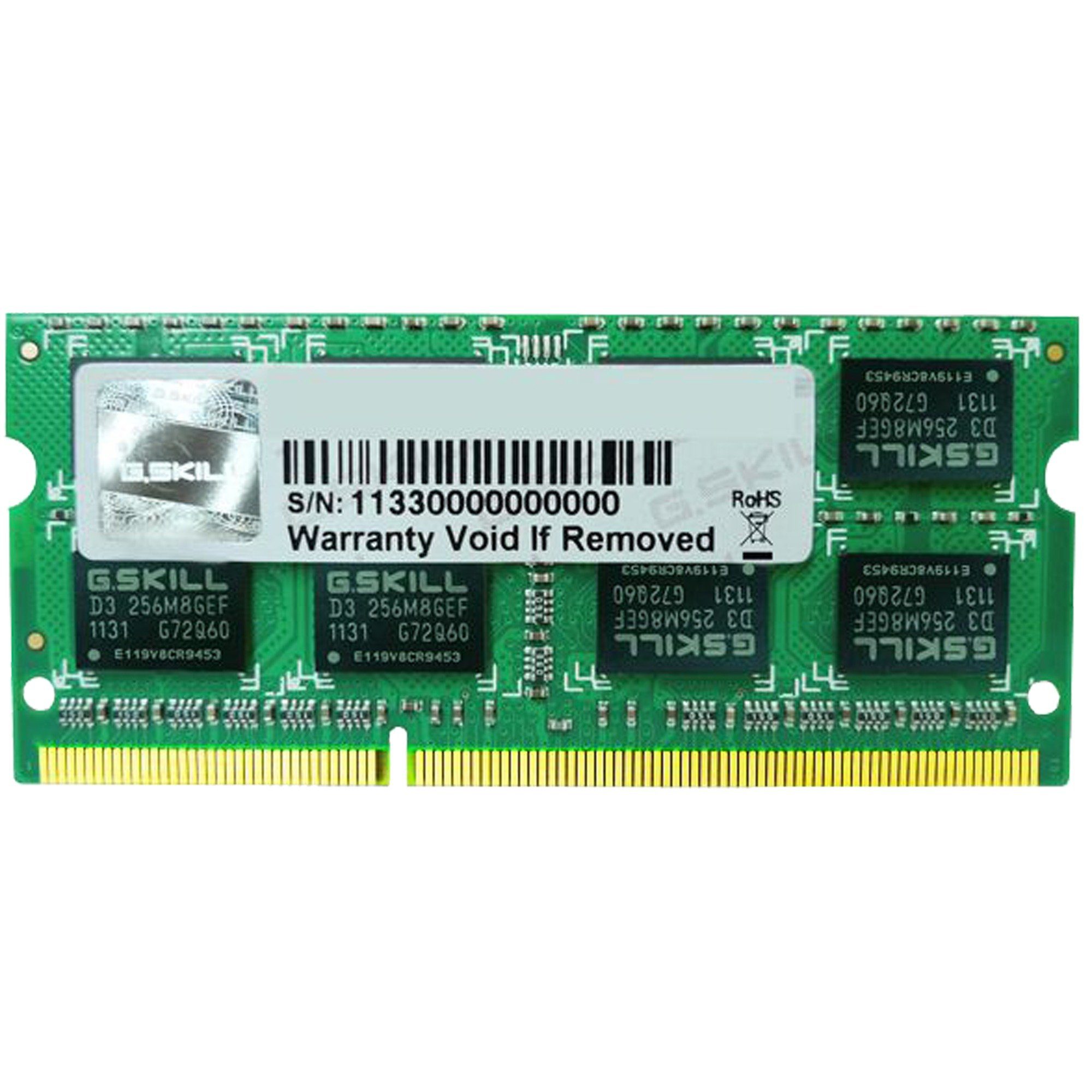 G.Skill SO-DIMM 8 GB DDR3-1600, Arbeitsspeicher Arbeitsspeicher