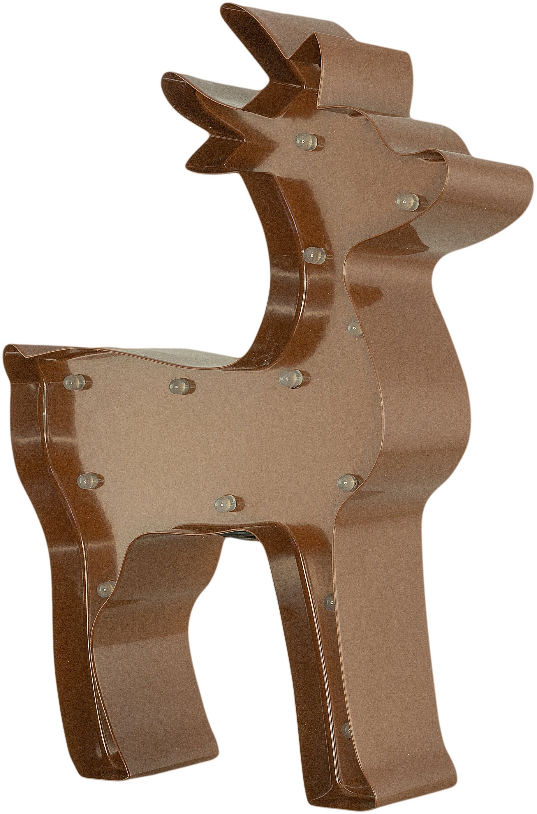 MARQUEE LIGHTS LED Dekolicht Reindeer, LED fest integriert, Warmweiß, Wandl günstig online kaufen