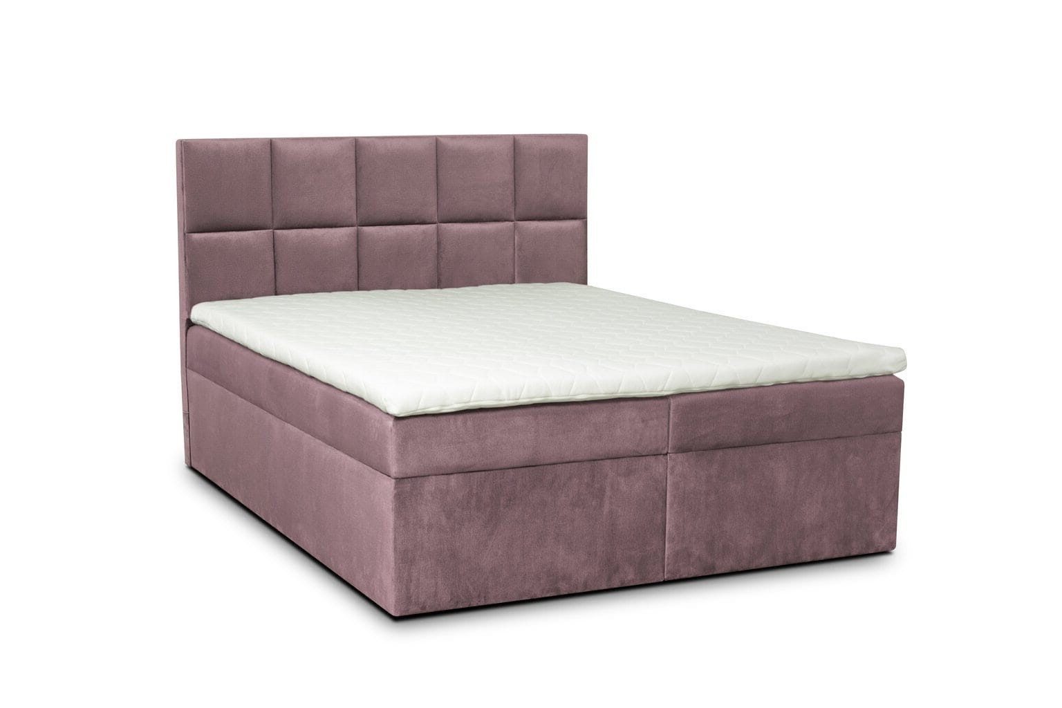 Xlmoebel Boxspringbett Rosa Boxspringbett mit Matratze, Stauraum und Topper 140x200 cm, Made in Europa