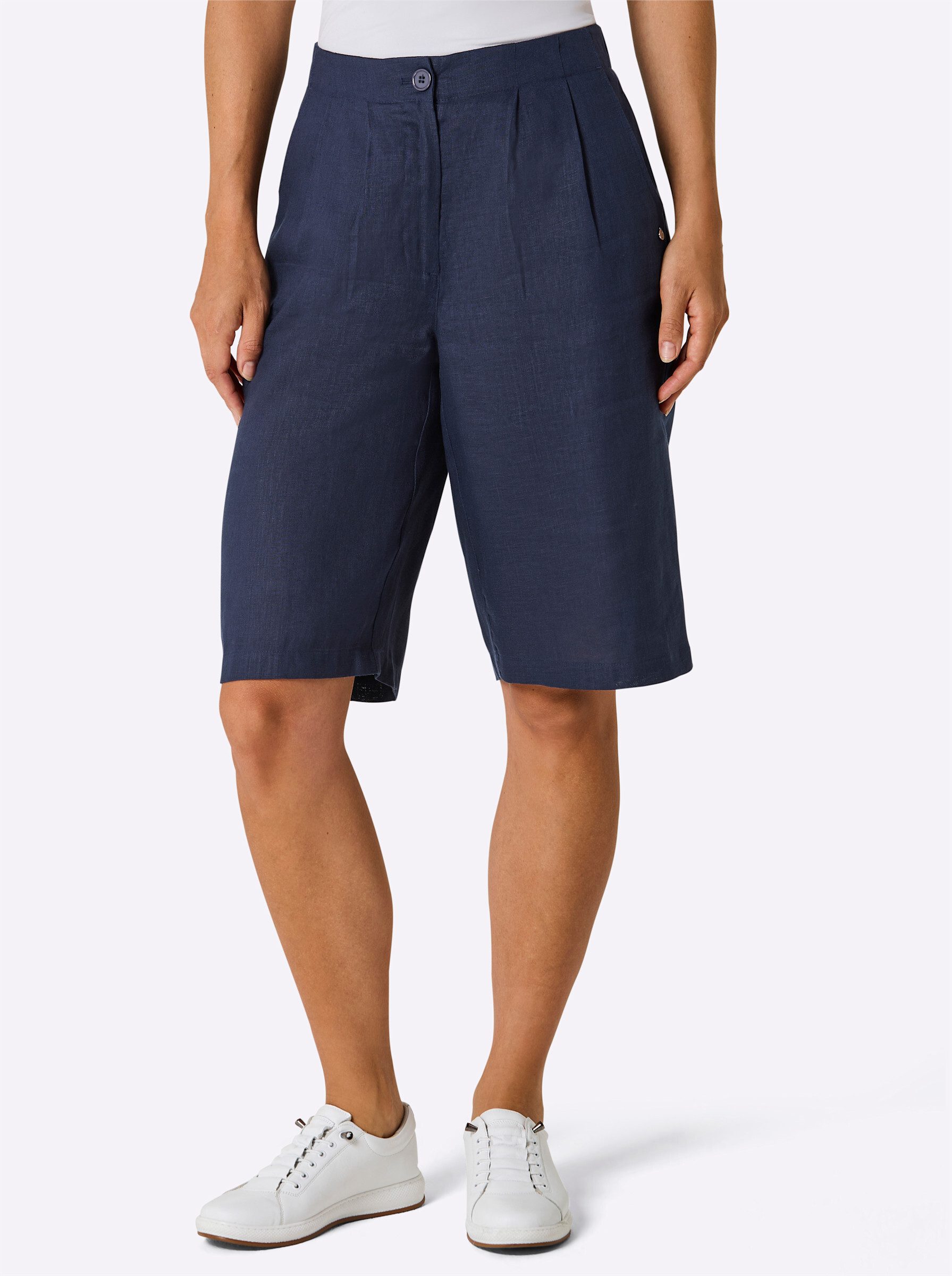 creation L Shorts Leinen-Bermudas erhöht günstig online kaufen