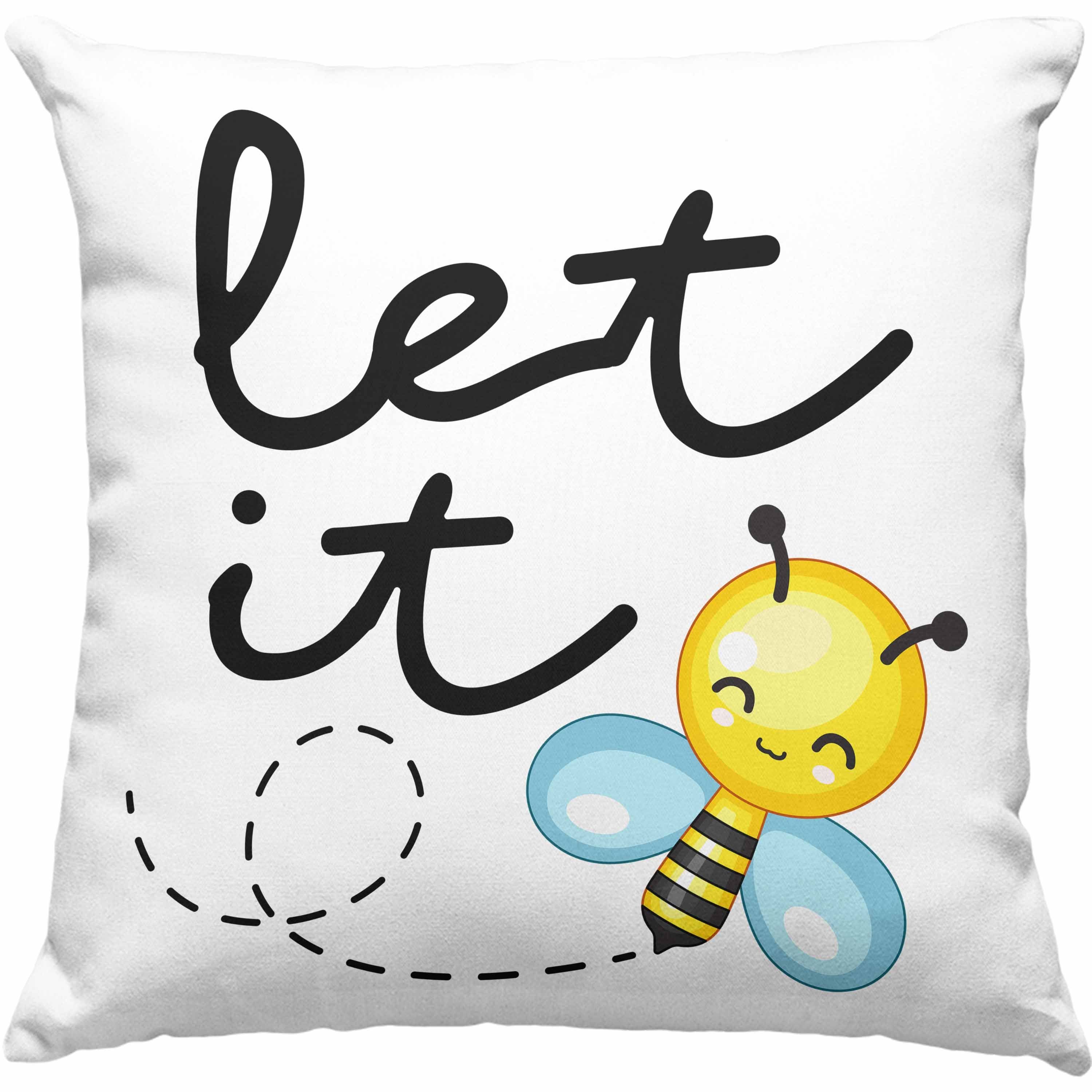 Trendation Dekokissen Trendation Let It Bee Kissen Geschenk Imker
