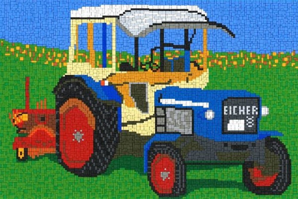 Stick it Головоломкі Oldtimer Traktor, 7700 Пазлиteile, Bildgröße: 66 x 46 cm