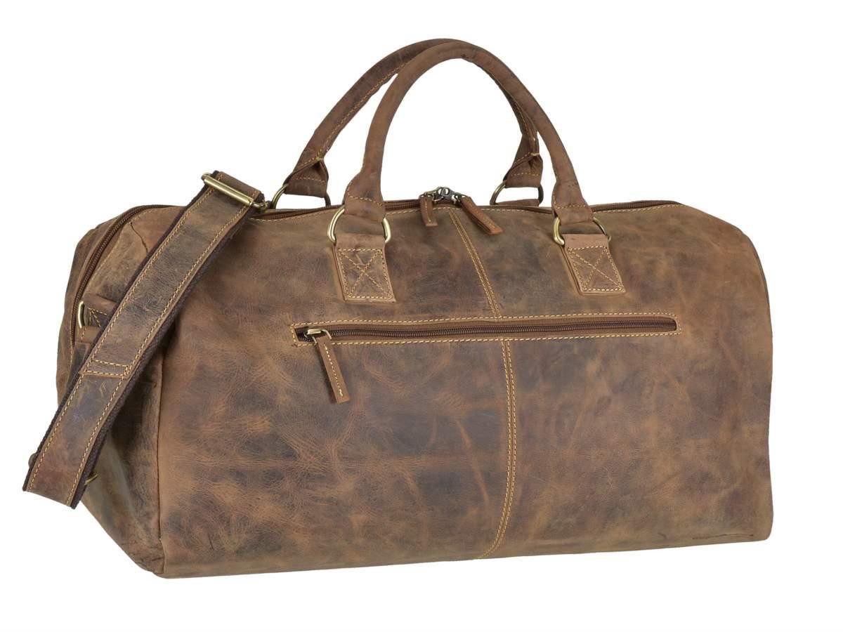 Greenburry Reisetasche Vintage, Leder, Sporttasche, Weekender