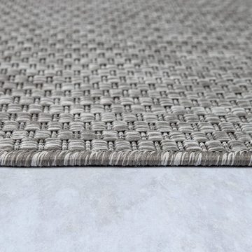 Teppich Venedig, Home affaire, rund, Höhe: 5 mm, Flachgewebe, Sisal-Optik, meliert, UV-beständig, Outdoor geeignet