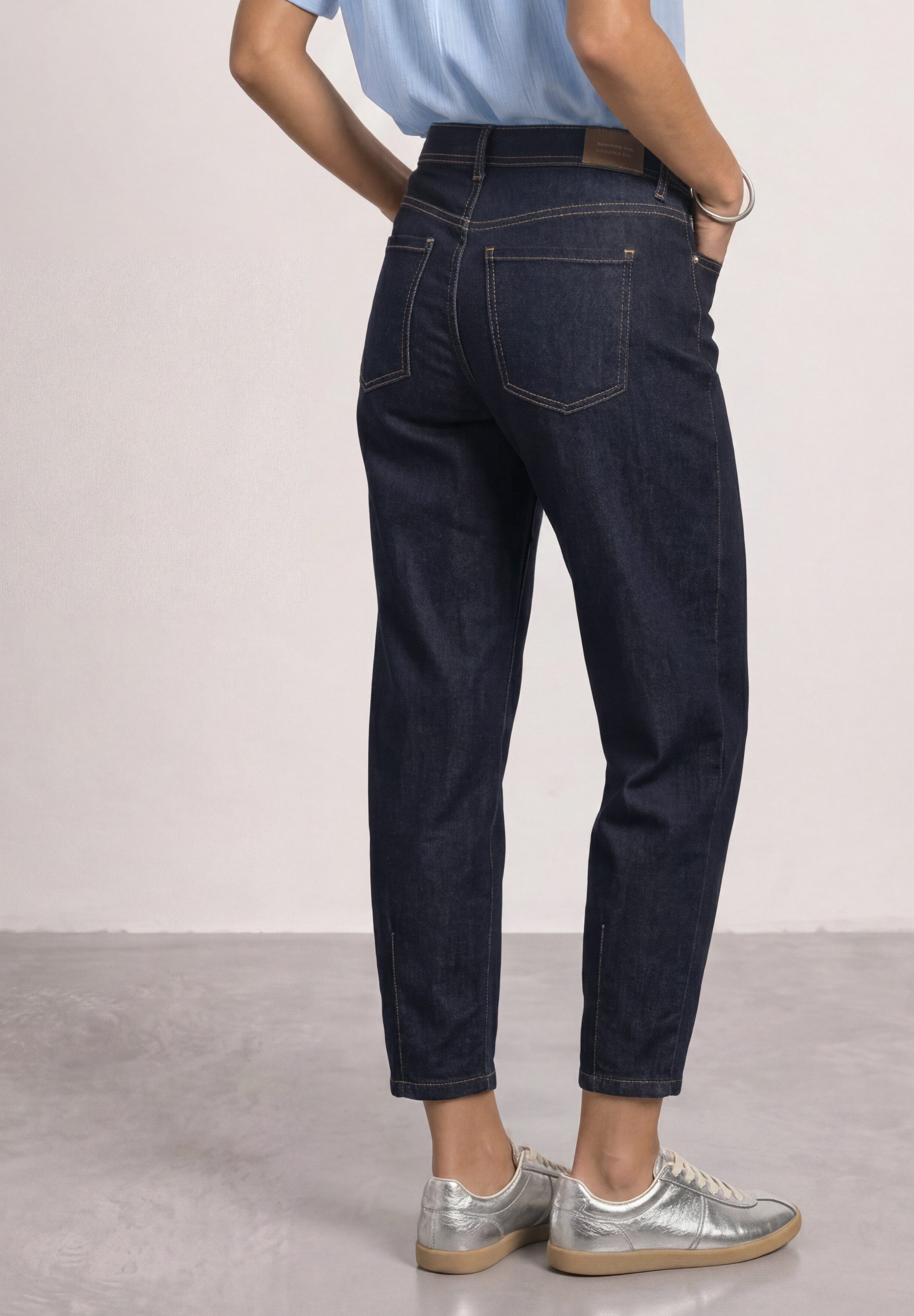 STREET ONE Loose-fit-Jeans Style Karlie im Rinsed-Look / Barrel Leg mit Stretch