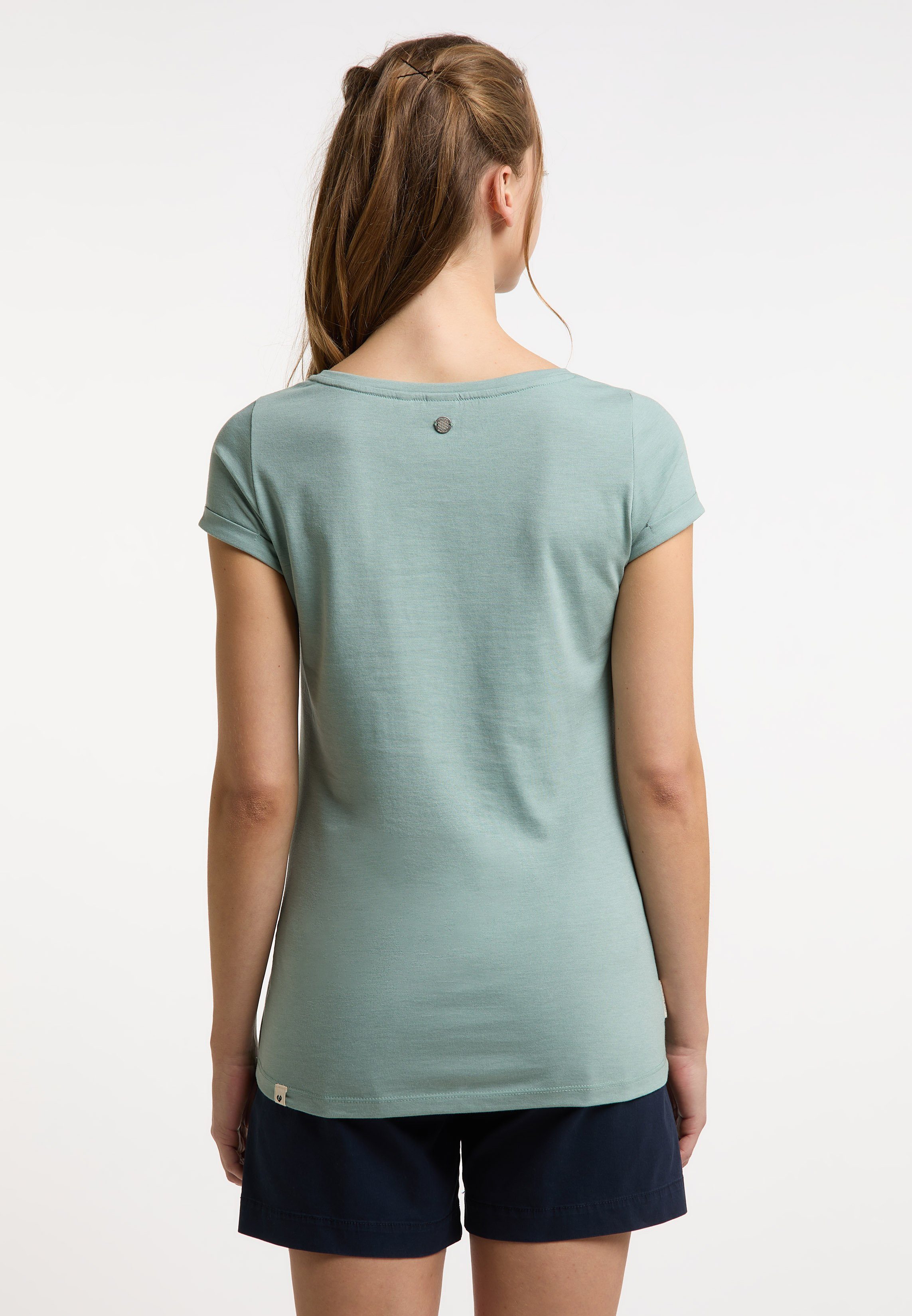 Nachhaltige & Vegane T-Shirt A Ragwear Mode ORGANIC AQUA FLORAH