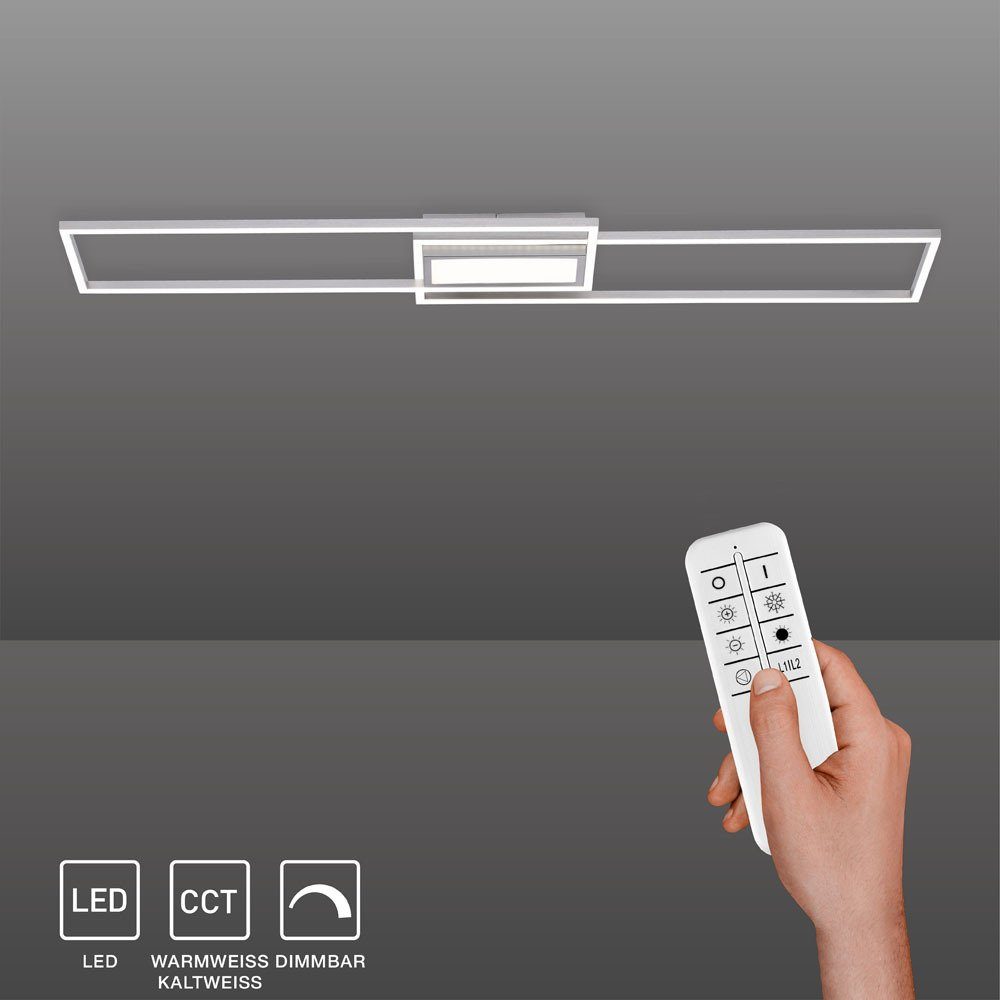 Standardmäßiges limitiertes Überseemodell! SellTec LED Deckenleuchte Warmweiß Deckenleuchte dimmbar, CCT-Farbtemperaturregelung, CCT, bis Lichtfarbwechsel Tageslichtweiß, LED 2xLED-Board/17W, Dimmfunktion, ASMIN, Fernbedienung Memoryfunktion