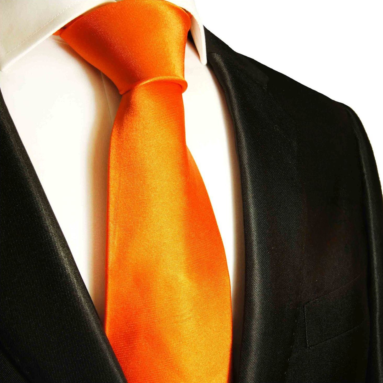 Orange Uni Krawatte für Malone Krawatte Paul Herren