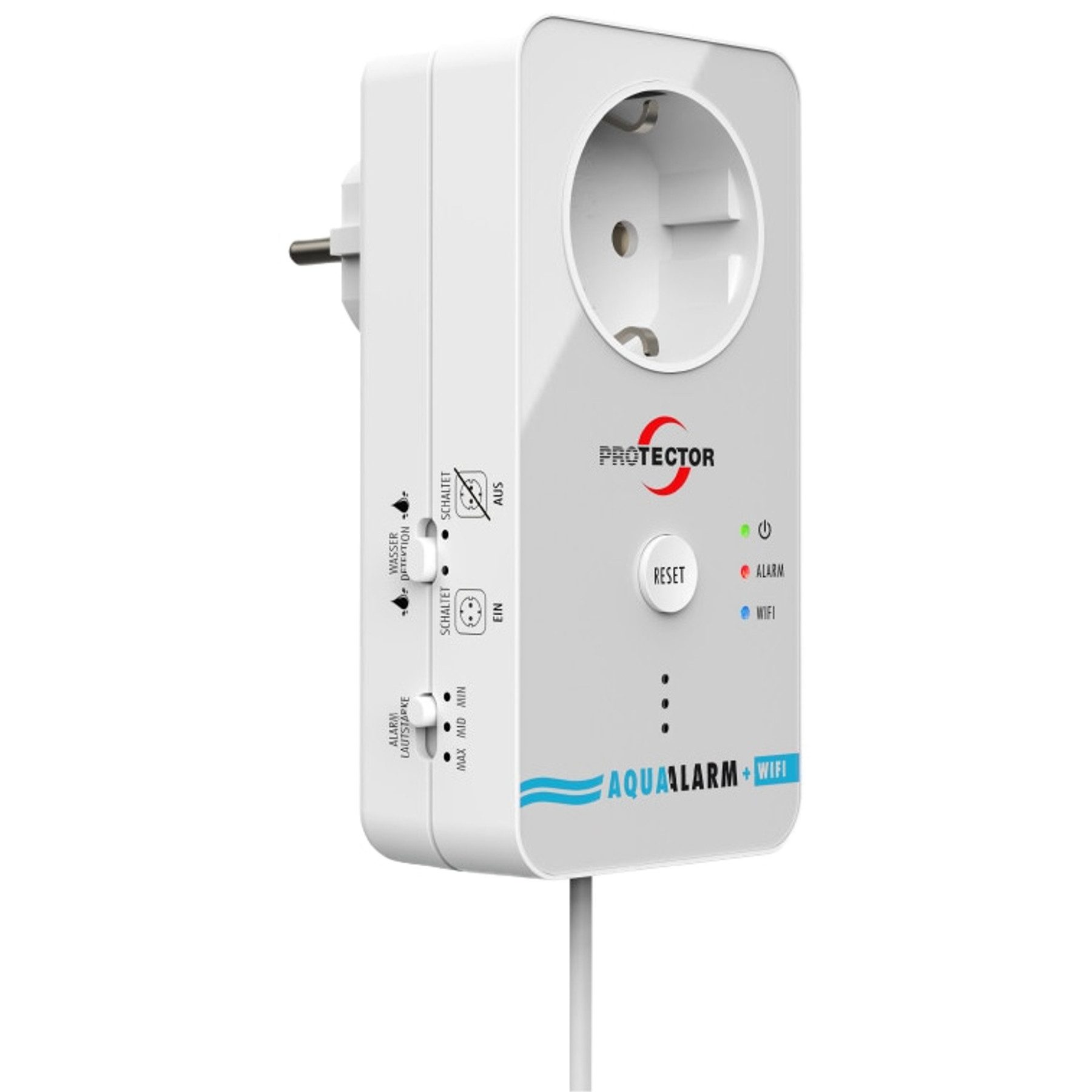 Protector PROTECTOR Wassermelder WA 11, mit Abschaltfunktion, WiFi u. APP Wassermelder