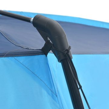 vidaXL Pool-Abdeckplane Poolabdeckung Sonnendach Pooldach Poolzelt Stoff 660x580x250 cm Blau