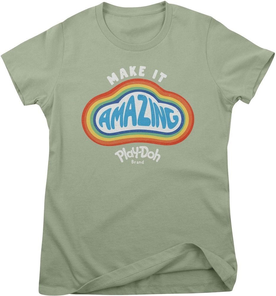 Play-Doh T-Shirt Play-Doh - Make It Amazing Retro Girly Tee