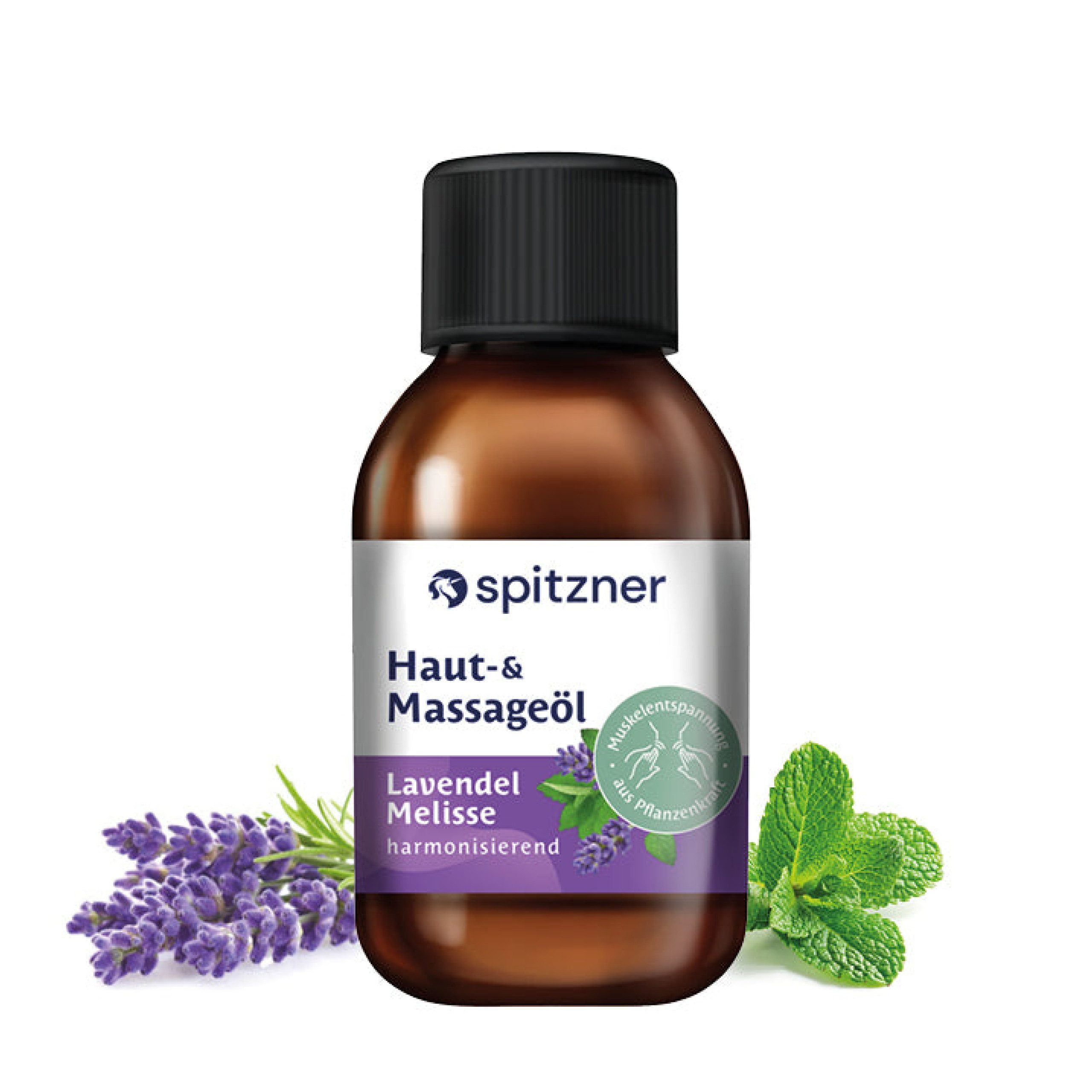 Spitzner Massageöl Spitzner Haut- und Massageöl Lavendel Melisse 200 ml anregendes