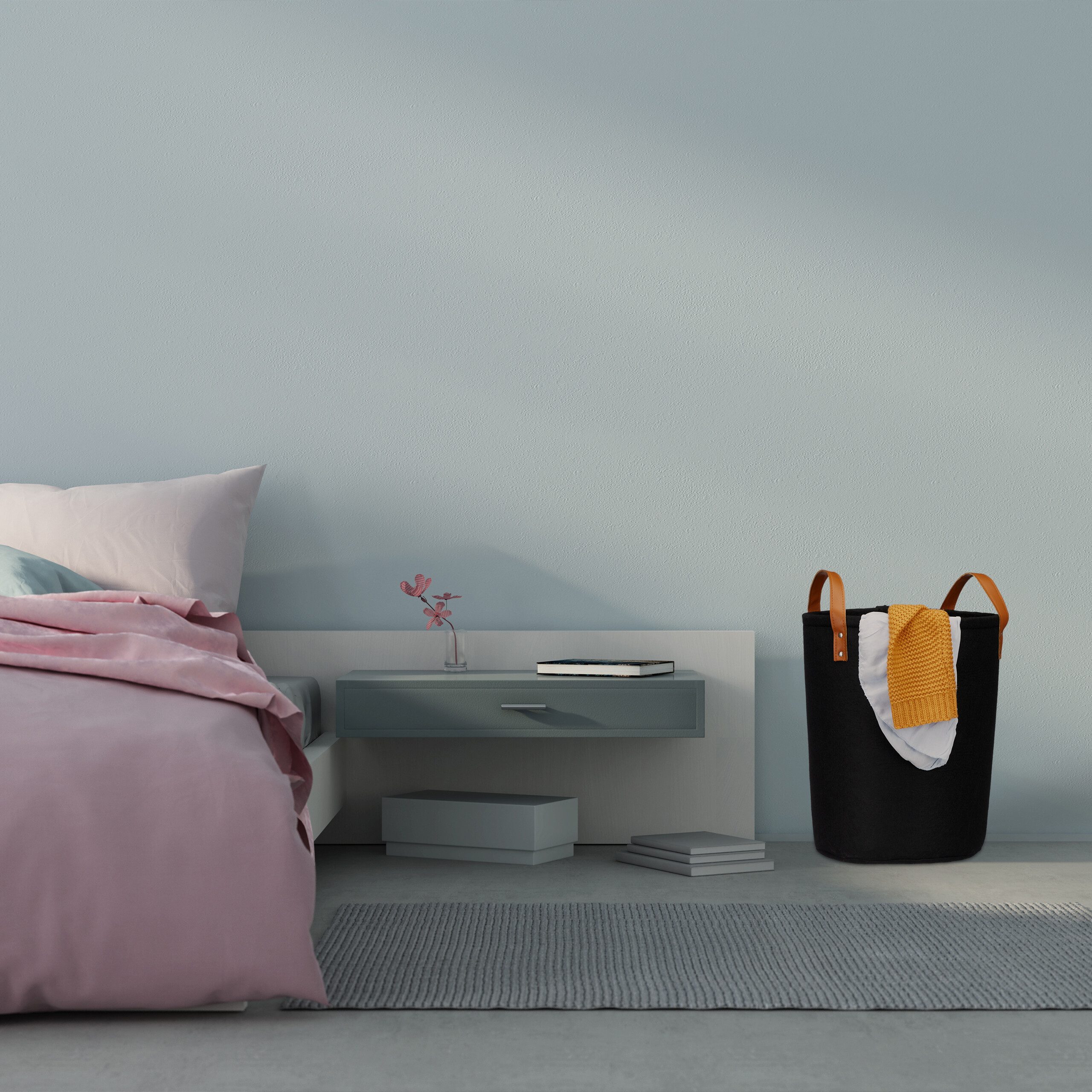 relaxdays Wäschekorb Filz Wäschekorb 28 Liter (2er Set), schwarz günstig online kaufen