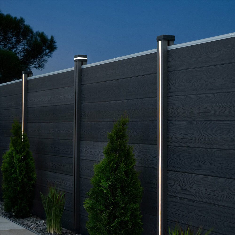 HOME DELUXE Zaunpfosten Nutleiste mit Solar LED Beleuchtung DINA DELUXE, (6 günstig online kaufen