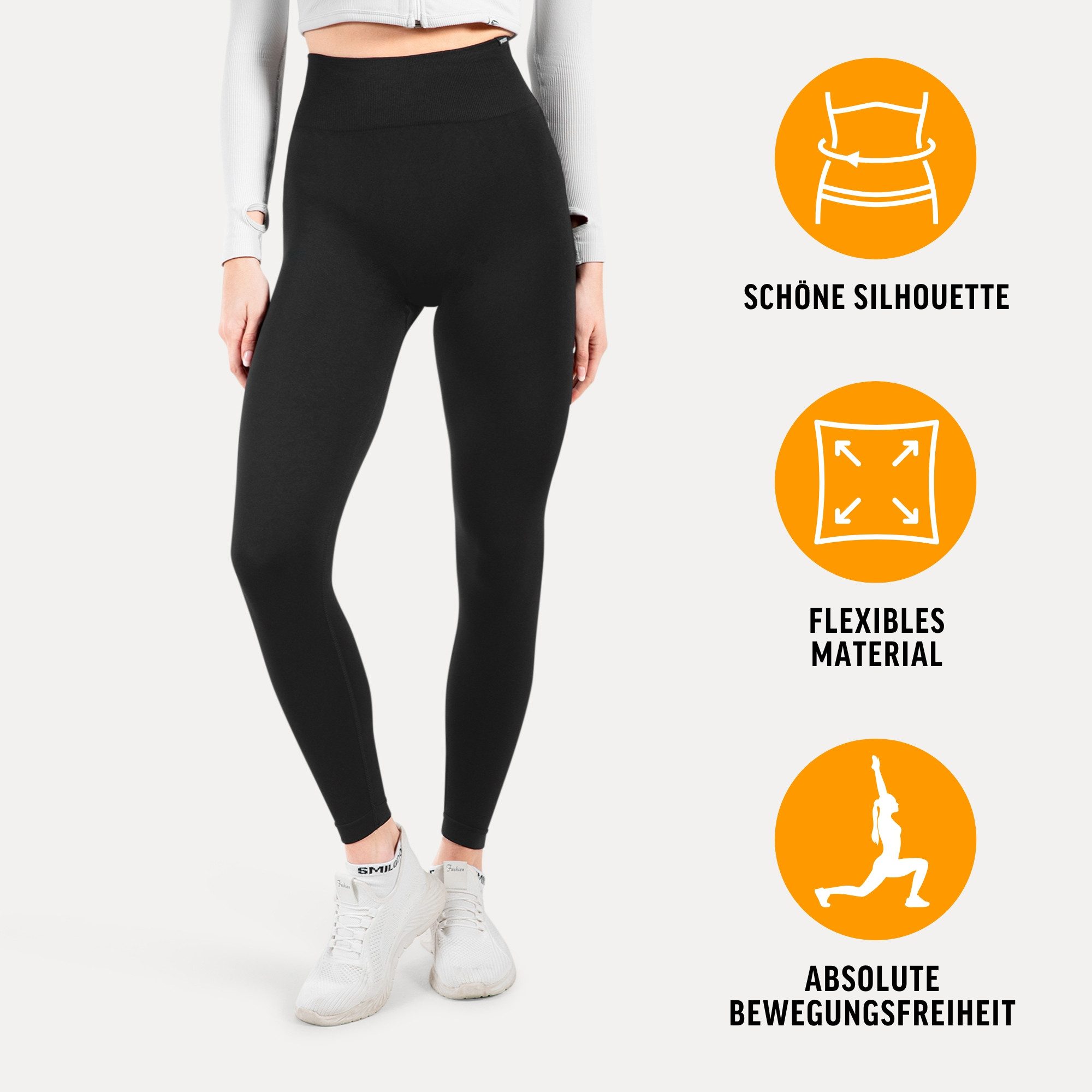 Smilodox Leggings Fenja, High Waist Performance Sportleggings Bequemer Pass günstig online kaufen