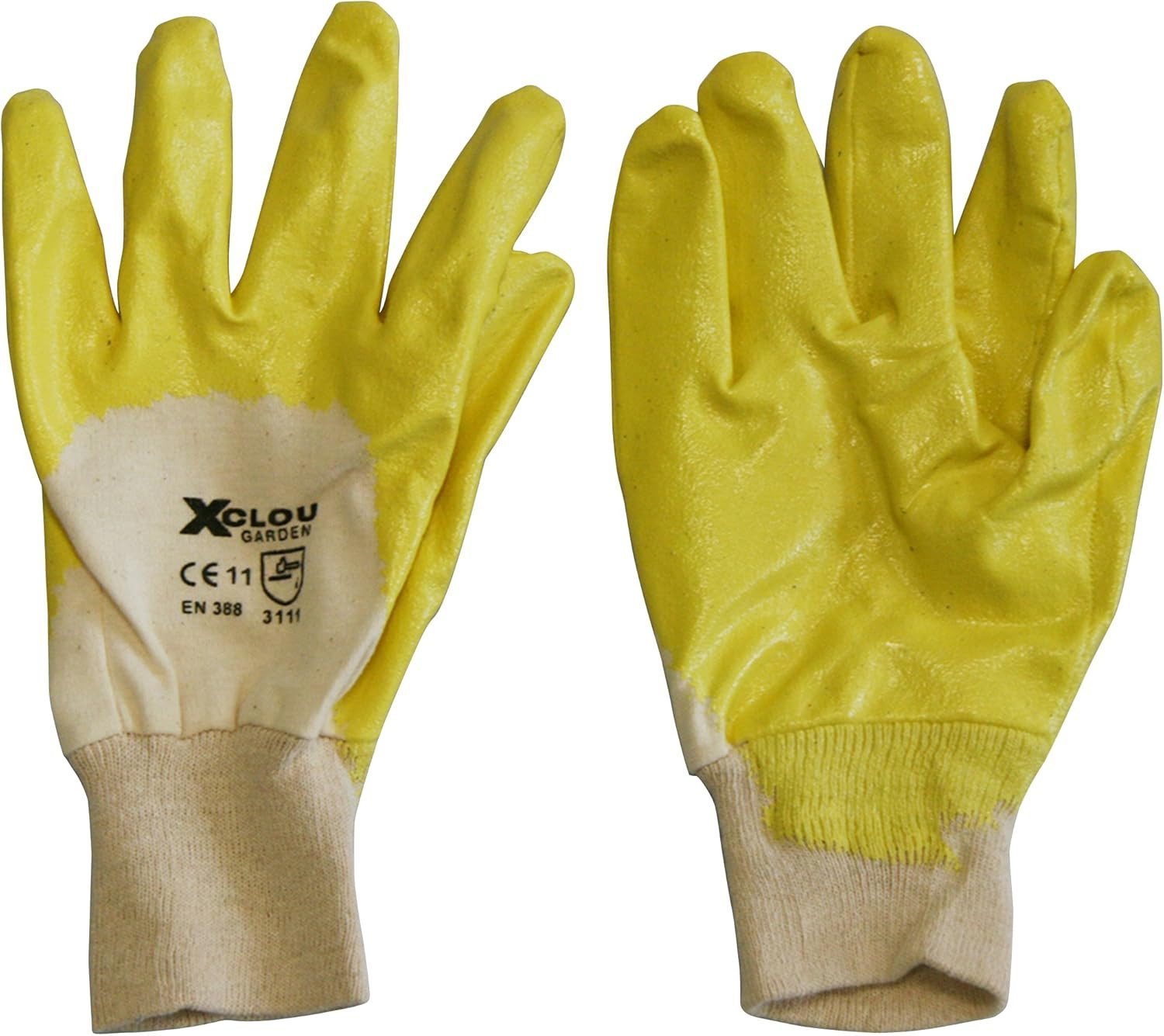 Gartenhandschuhe Universalhandschuhe in Gelb, Gartenhandschuhe, Größe 10 (XL)