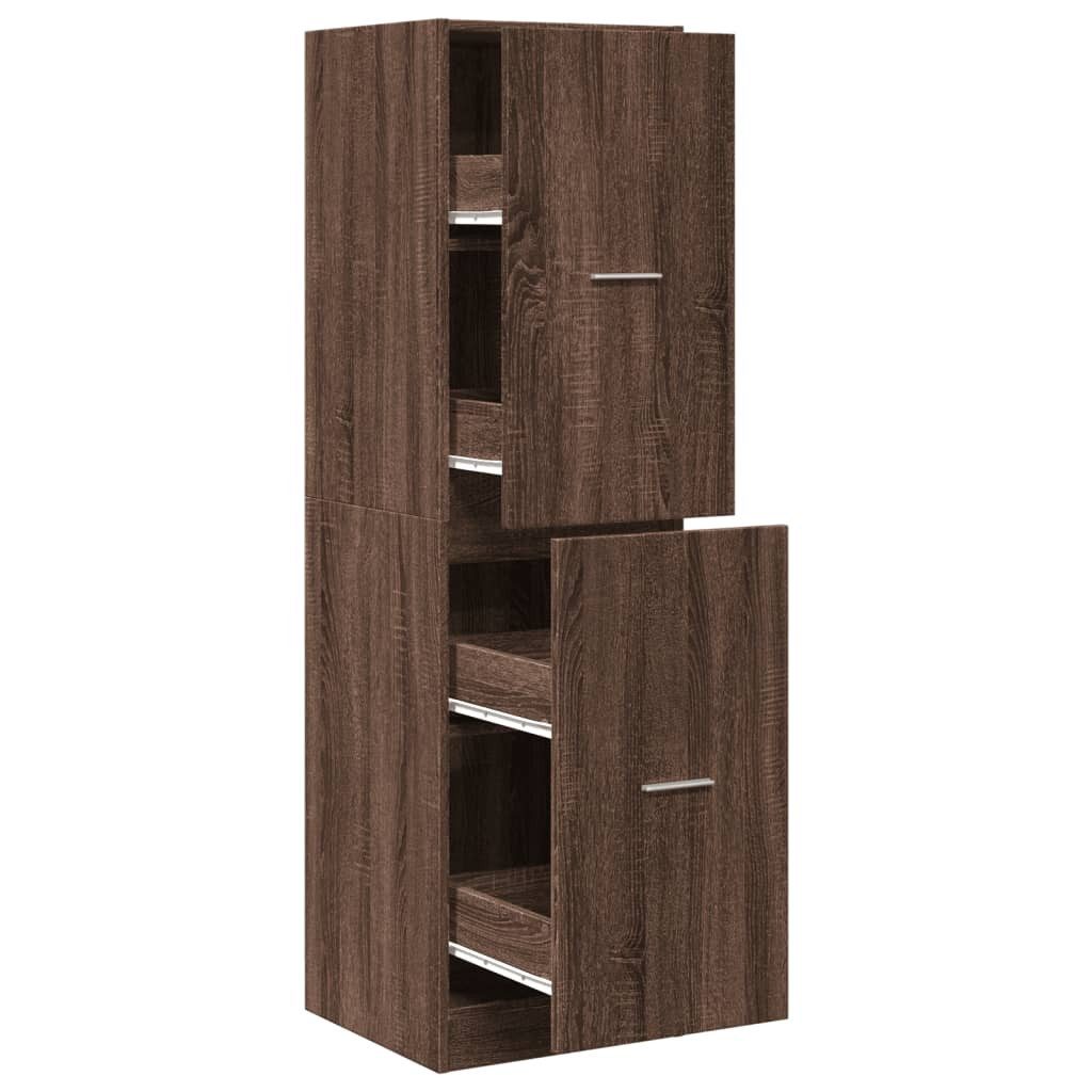 vidaXL Apothekerschrank 40 x 41 x 1445 cm Apothekerschrank Eichen-Optik 40x41x144,5 cm Spanpla