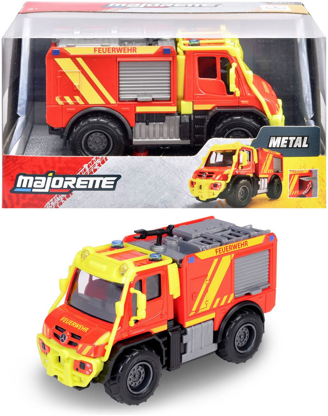 majORETTE Spielzeug-Auto Unimog U530 Fire Truck