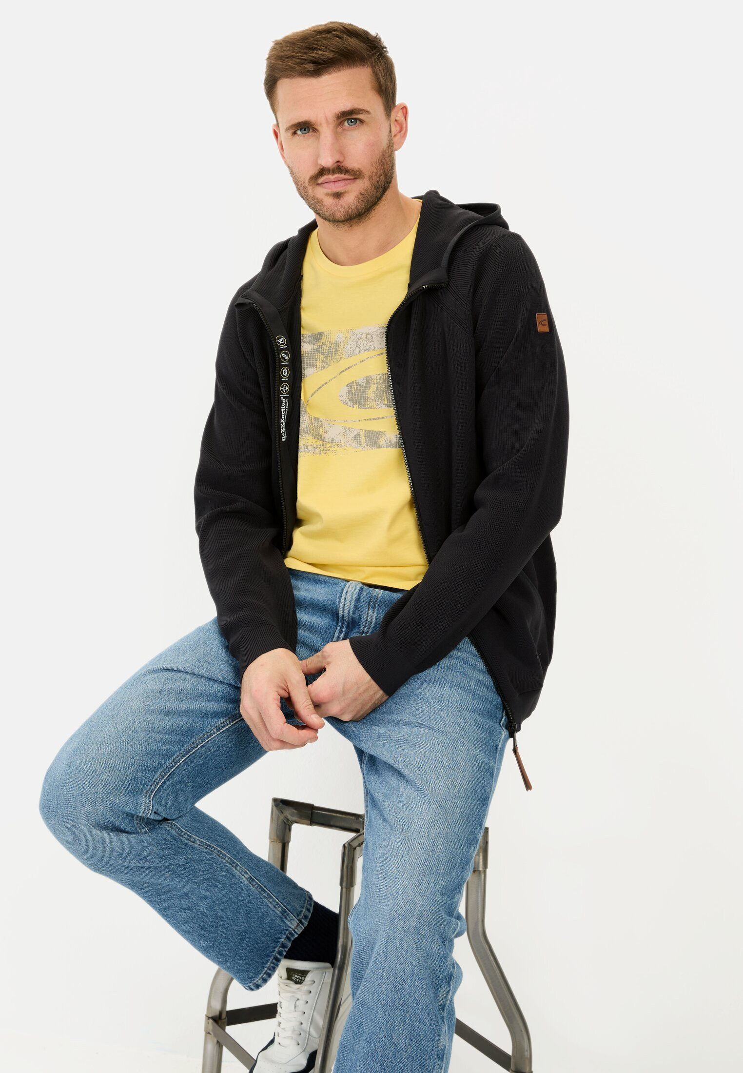 camel active Print-Shirt aus Organic Cotton Kurzarm