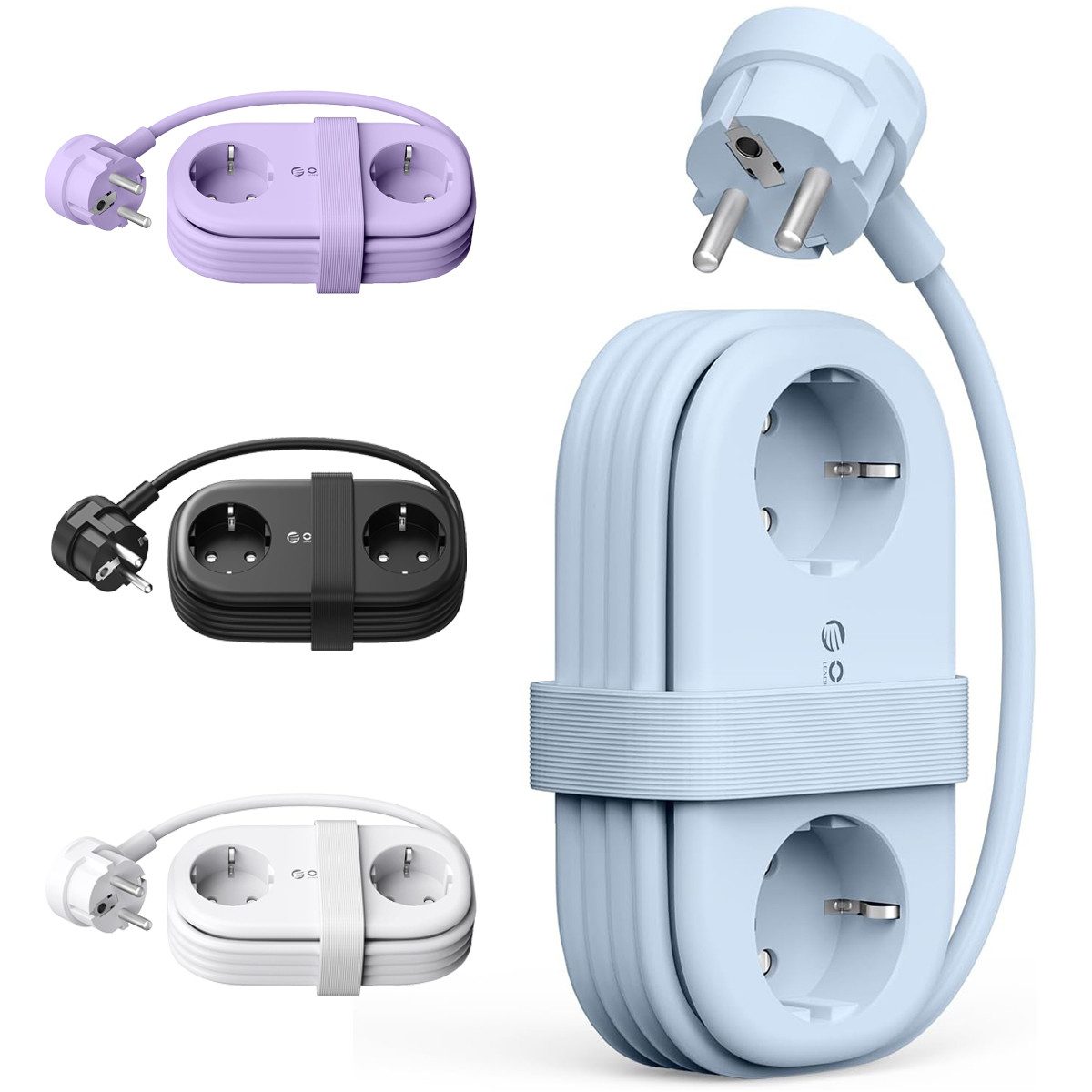 ORICO Steckdose 65W GaN Schnellladung Mehrfachsteckdose 6-in-1 Steckdosenleiste, Packung, 1-St., Mehrfach-Steckdosenleiste für Reisen, kompakter Mehrfachstecker für MacBook iPad iPhone Laptop
