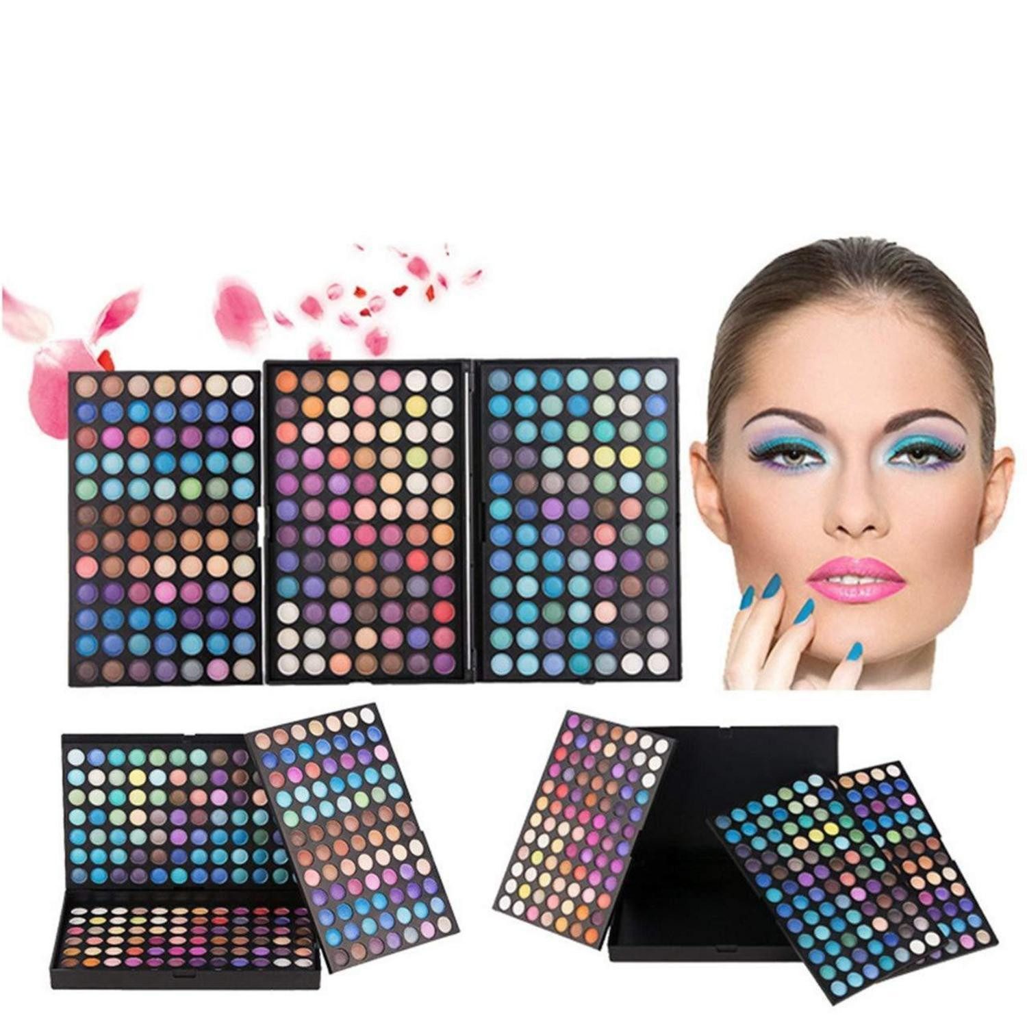LuxusKollektion Lidschatten-Palette Lidschattenpalette 252 Farben Matt Schimmer
