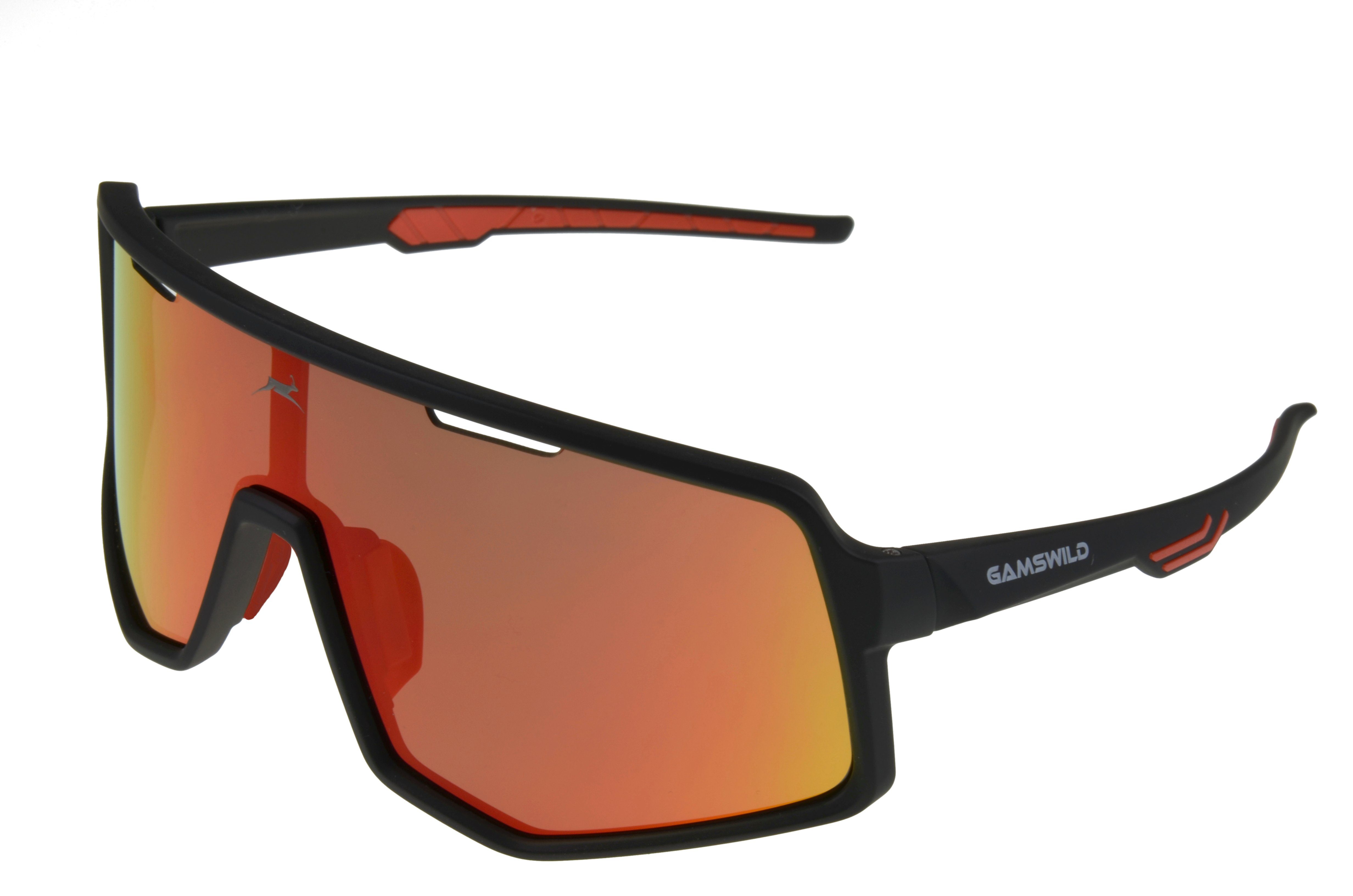 Fahrradbrille WS4042 Sonnenbrille Skibrille Herren lila, Unisex Gamswild Unisex, grün schwarz-rot, schwarz-blau, Sonnenbrille TR90 Damen