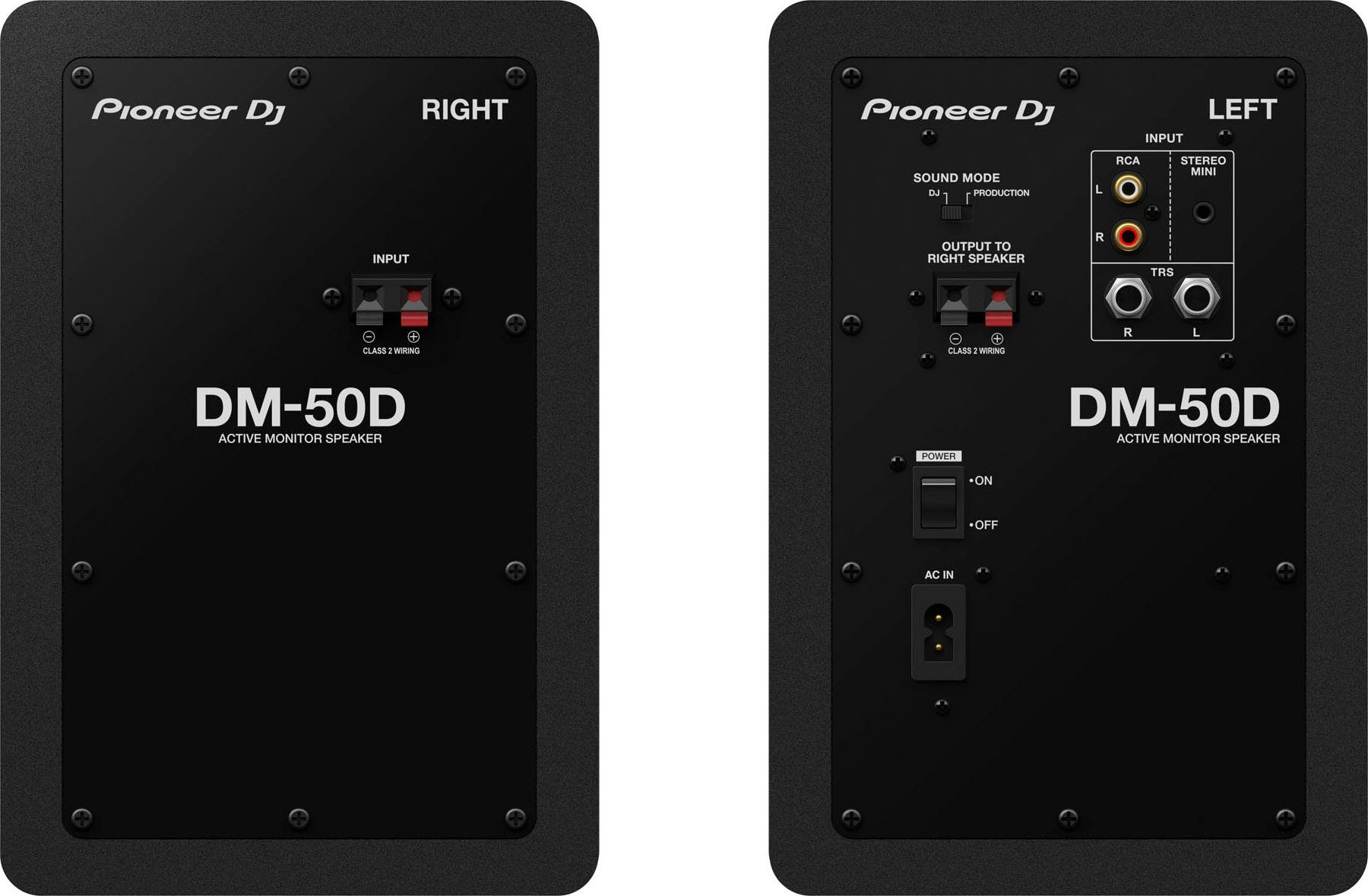 Pioneer DJ DM-50D 5'' Lautsprecher Stereo (kabelgebunden, 50 W)