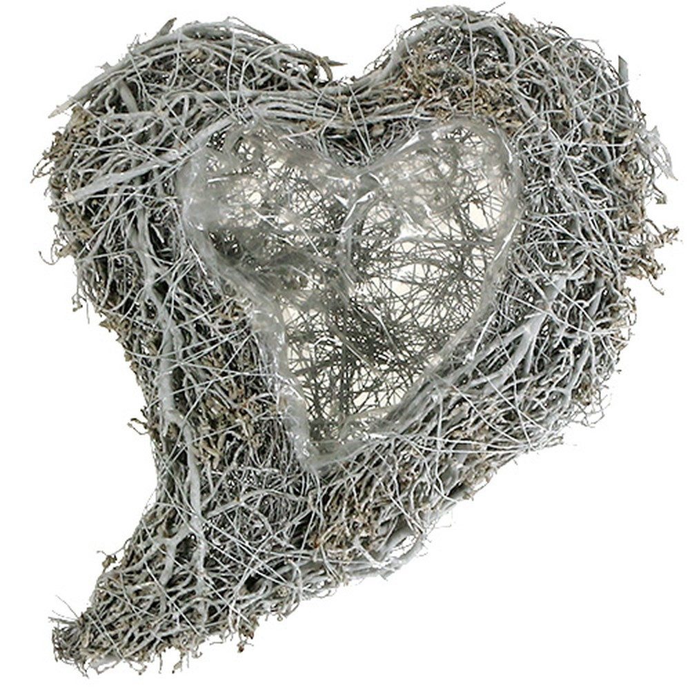 Viana Pflanzschale Pflanzherz Rebe Weiß 38x32x7,5cm günstig online kaufen