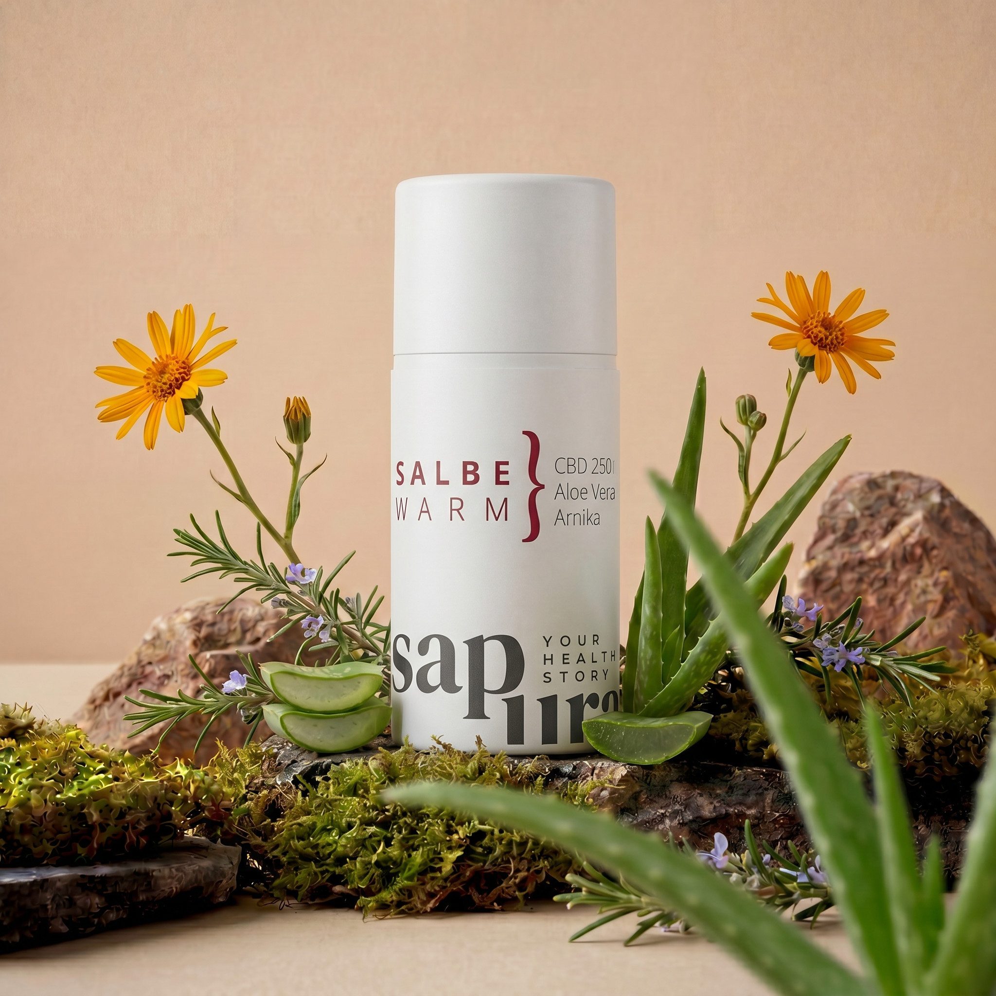 SAPURA Health Hautcreme CBD Wärmesalbe Schmerzsalbe extra stark, Arnika, Teufelskralle, 3-tlg., Extra stark, CBD