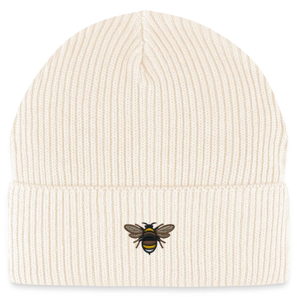 Spreadshirt Beanie Stickmotiv Hummel Lustiges Tier