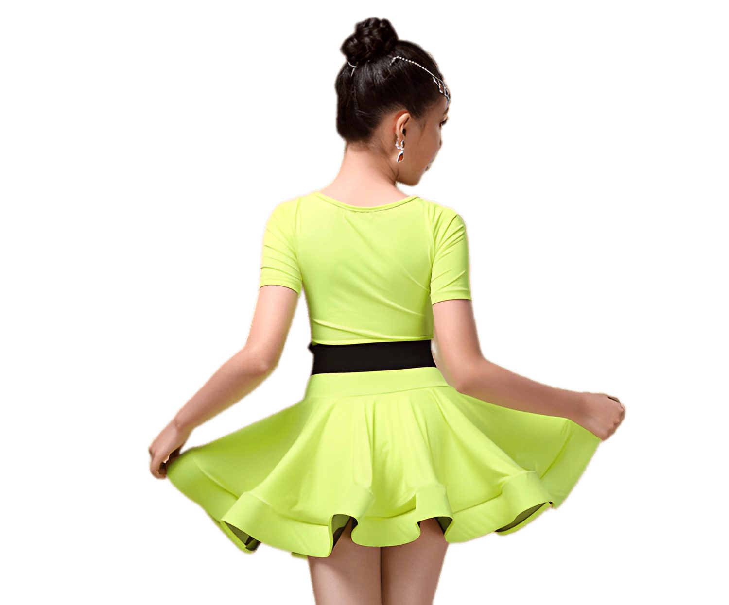Grün für Samba & Dad 3-15 Matissa Latin Tanzkleid Ballett Röcke Tüllkleid Kleid Jahre Mädchen